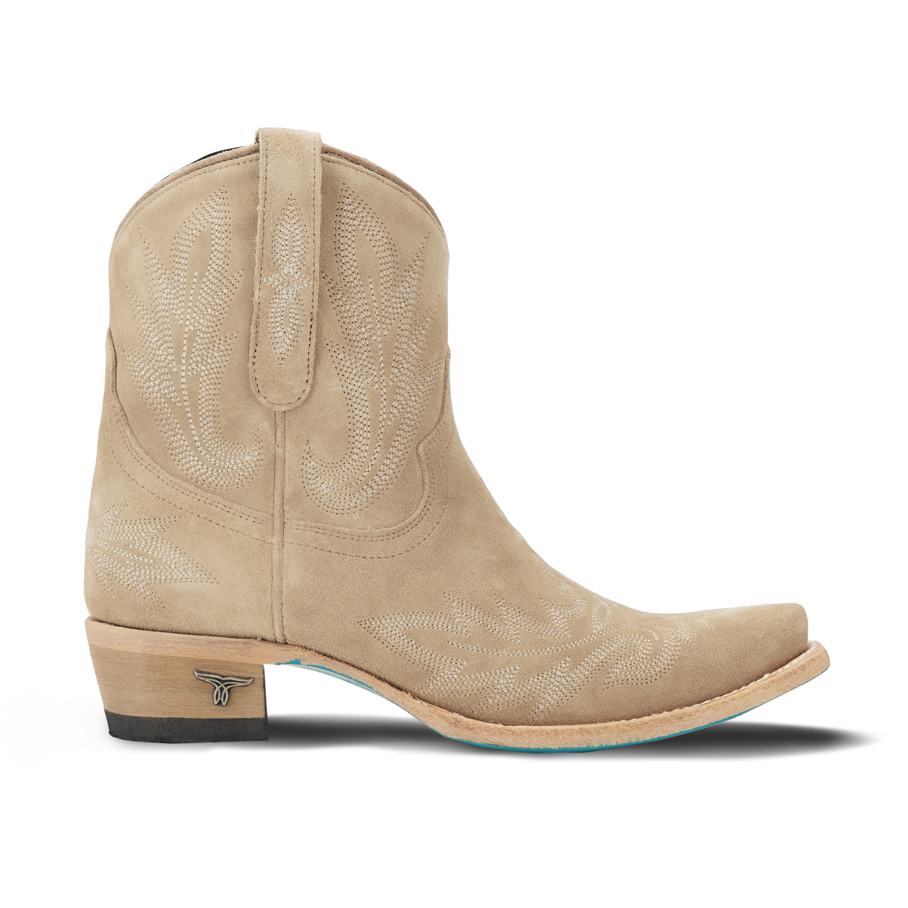 Lexington Bootie - Latte Suede Ladies Bootie Western Fashion by Lane