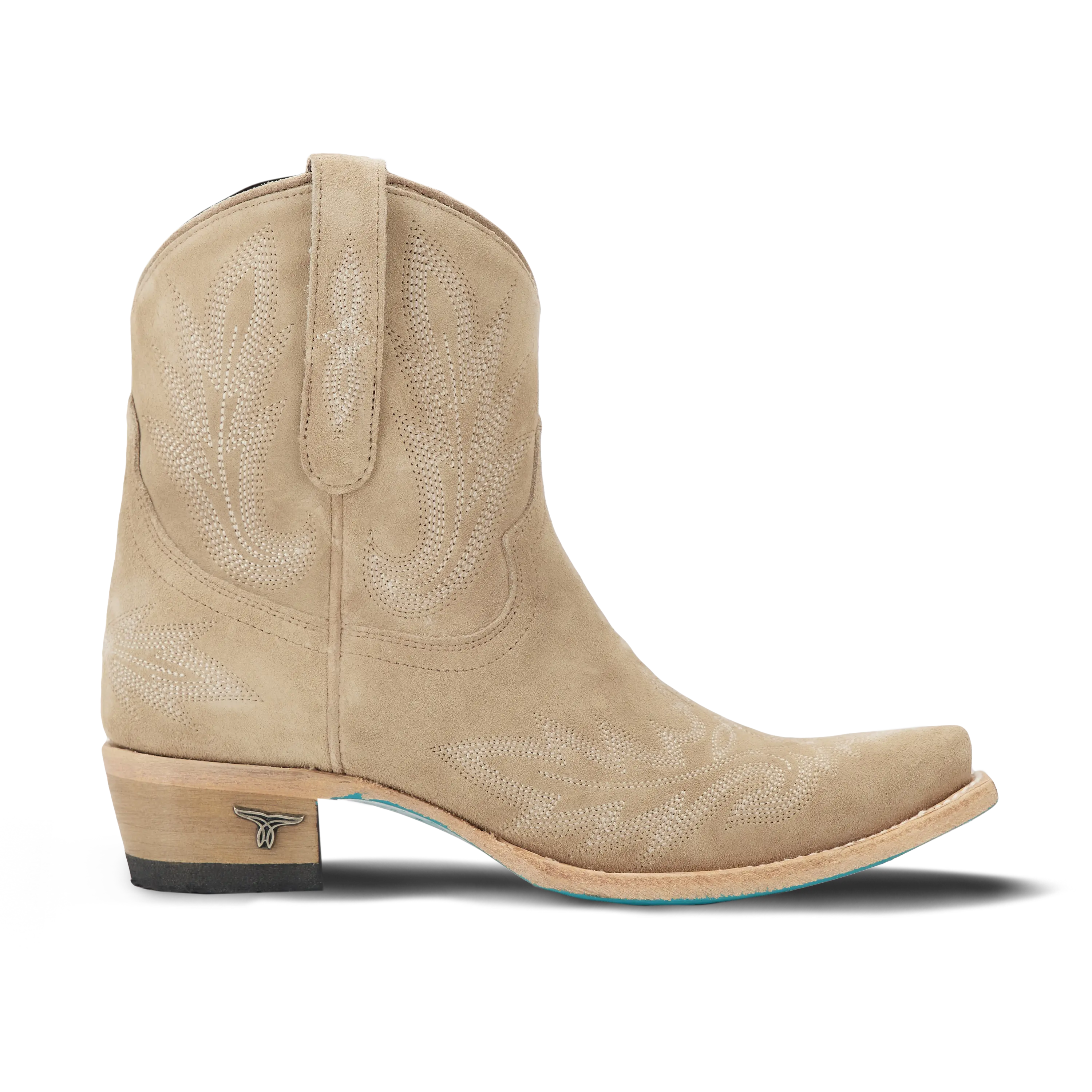 Lexington Bootie - Latte Suede Ladies Bootie Western Fashion by Lane