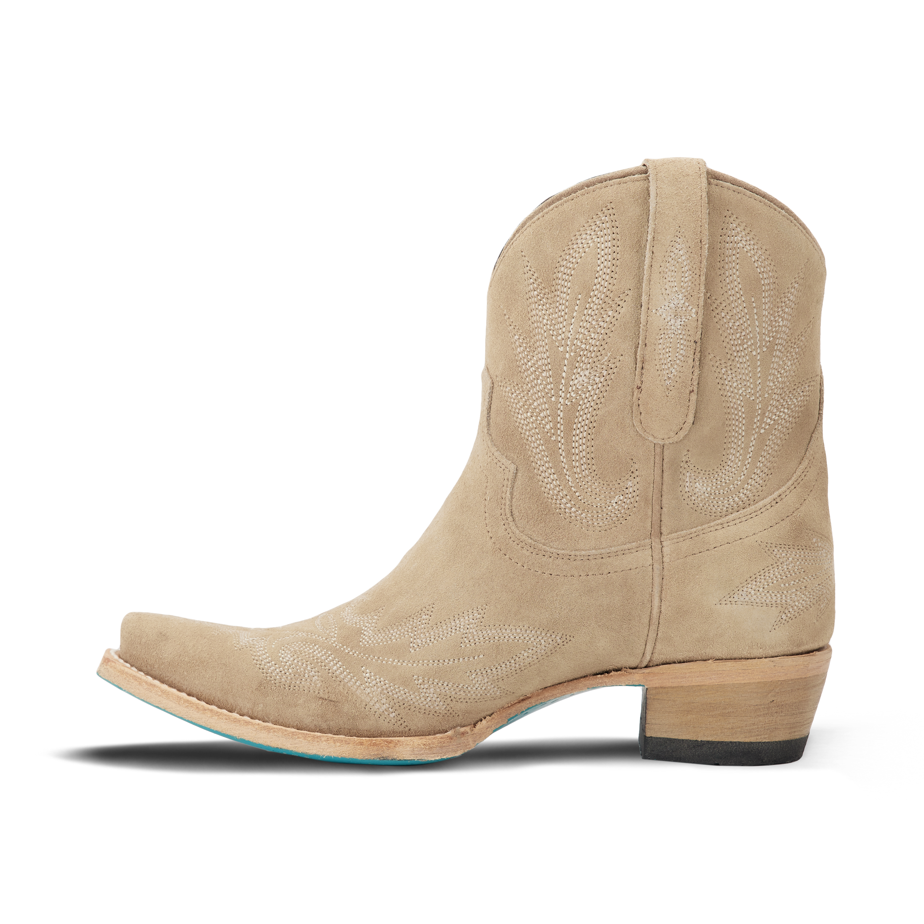 Lexington Bootie - Latte Suede Ladies Bootie Western Fashion by Lane