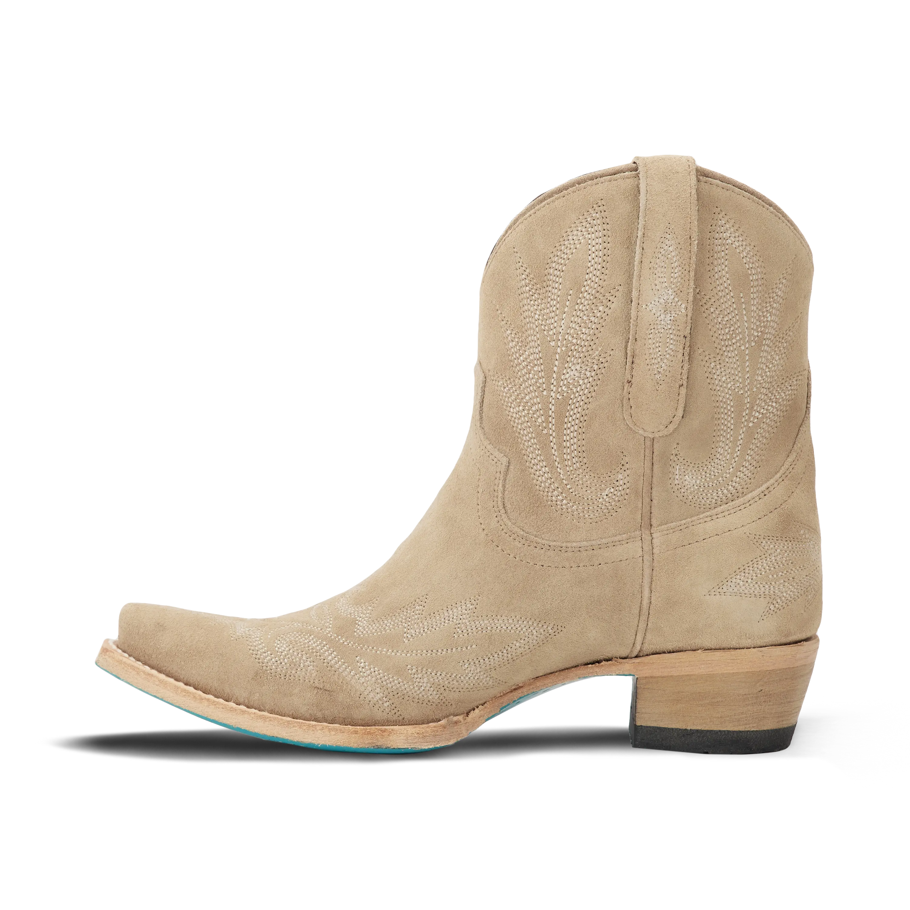 Lexington Bootie - Latte Suede Ladies Bootie Western Fashion by Lane