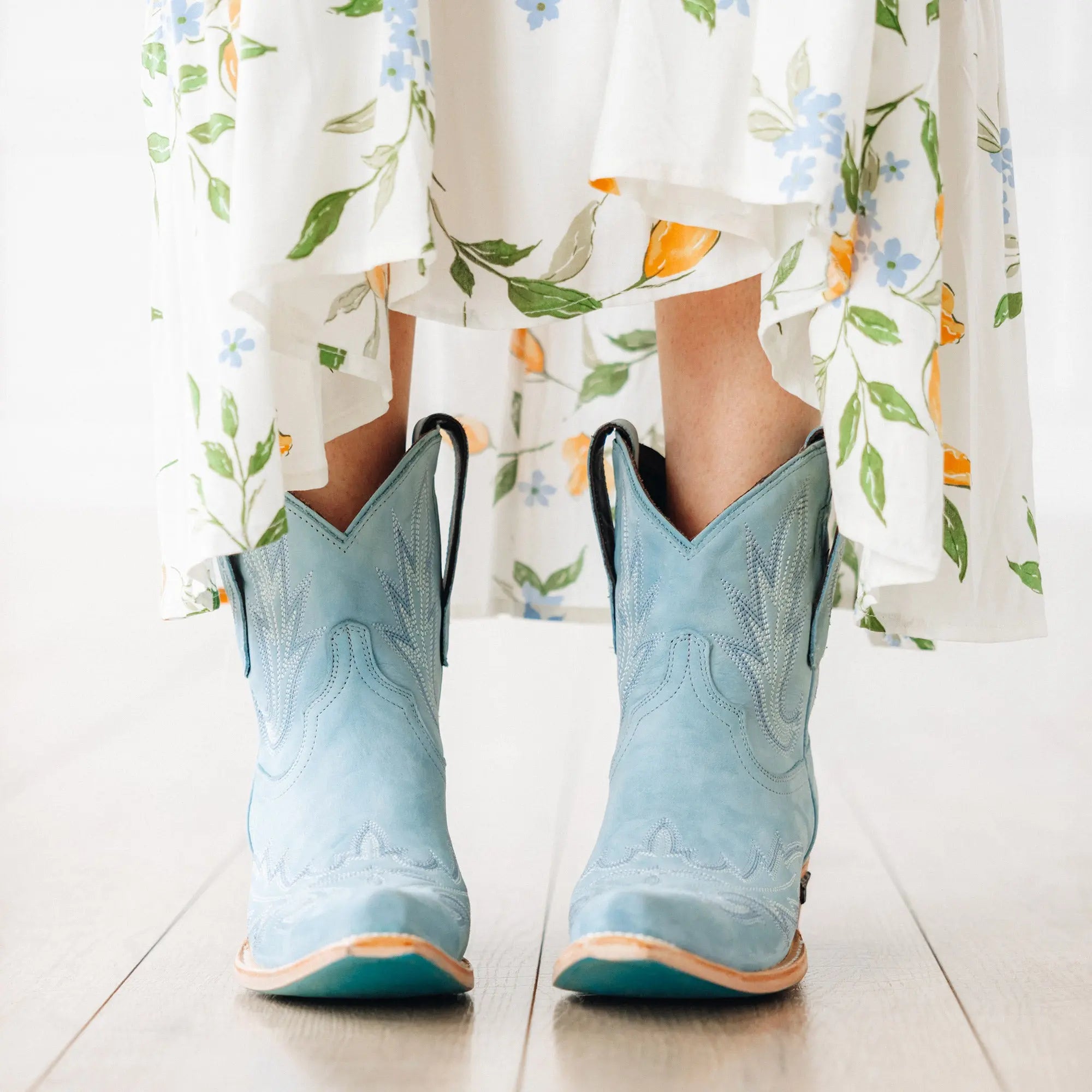 Lexington Bootie - Powder Blue Ladies Bootie Western Fashion by Lane