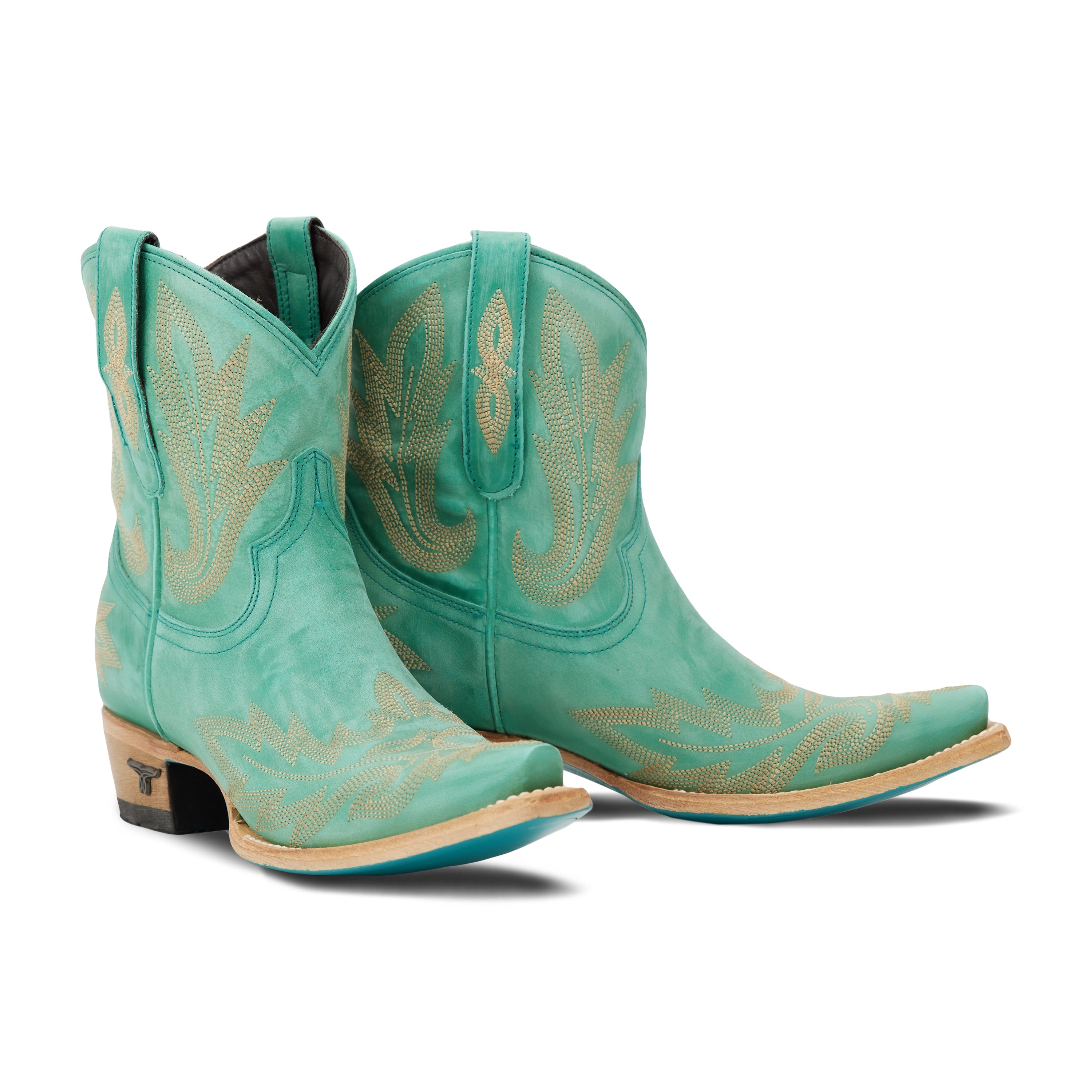 Cowgirl boots teal best sale