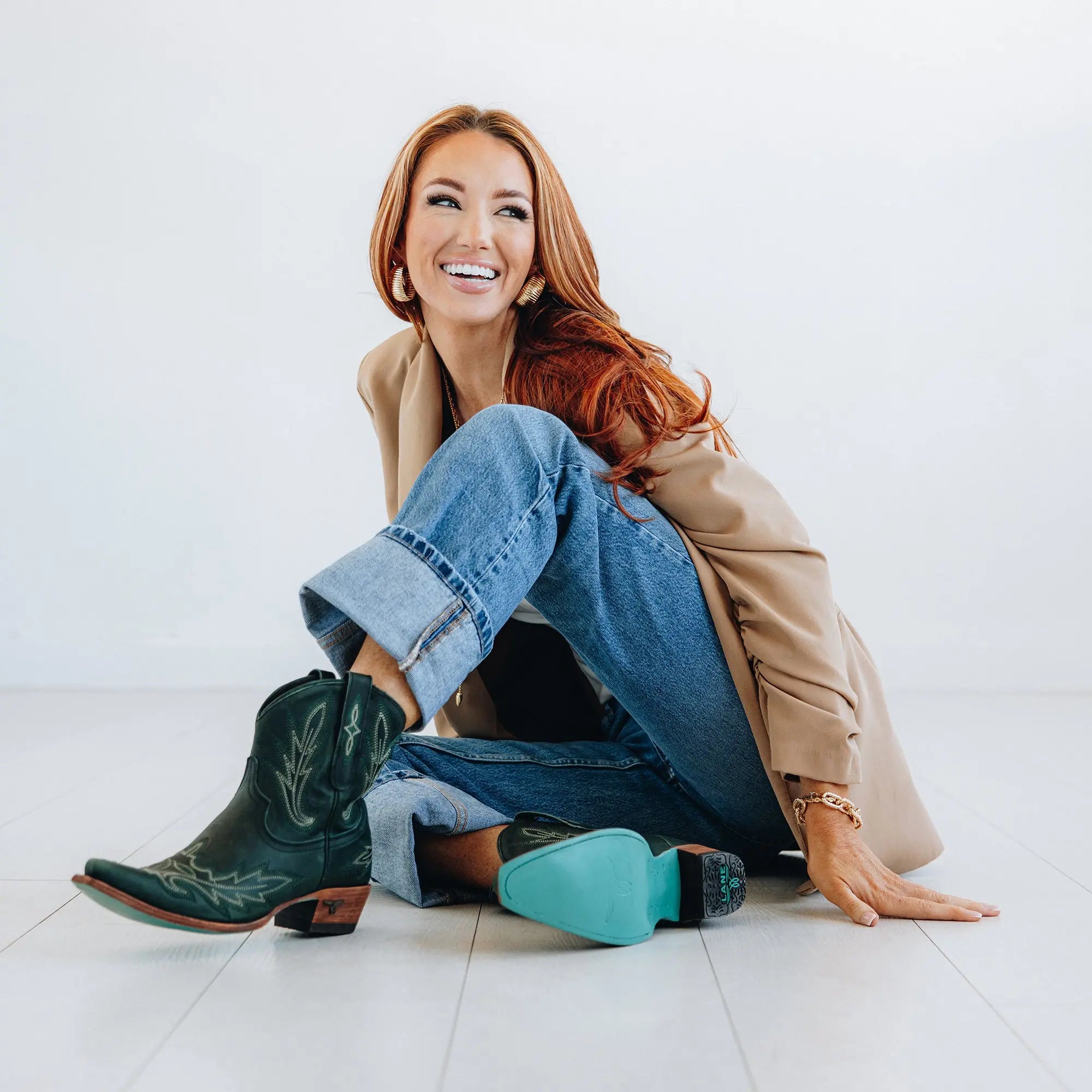 Lexington Bootie - Emerald Green Ladies Bootie Western Fashion by Lane