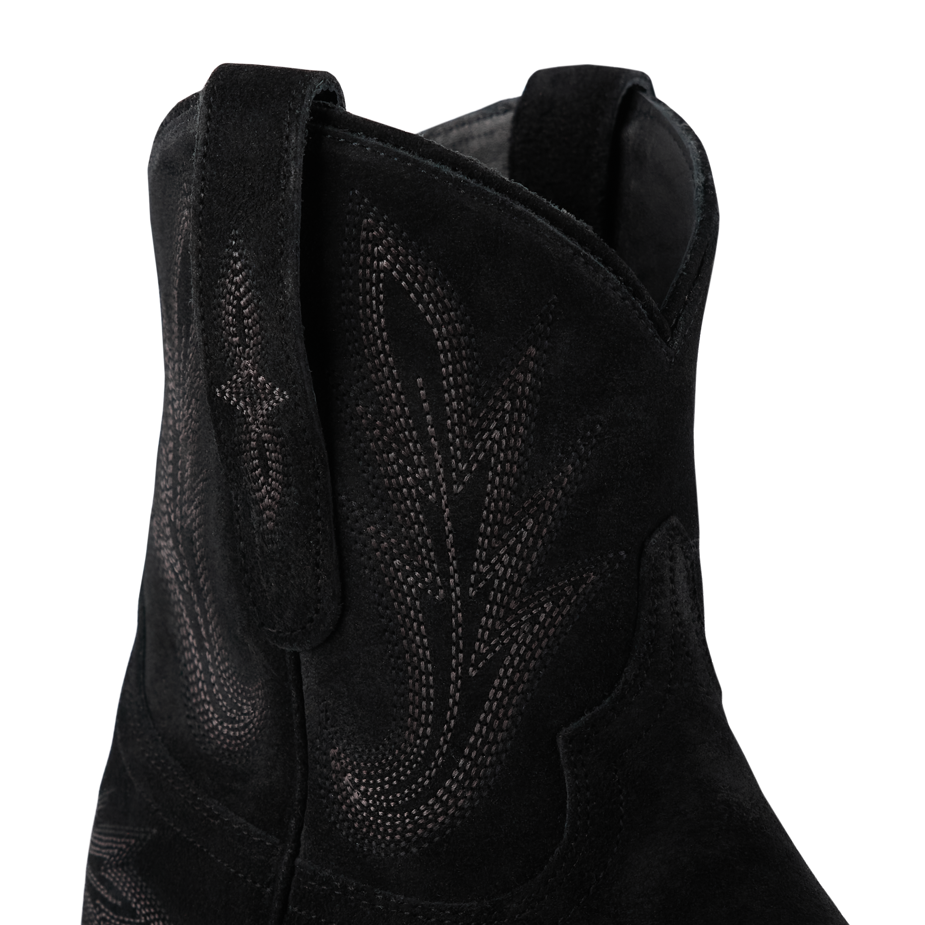 Lexington Bootie - Soft Black Suede Ladies Bootie Western Fashion by Lane