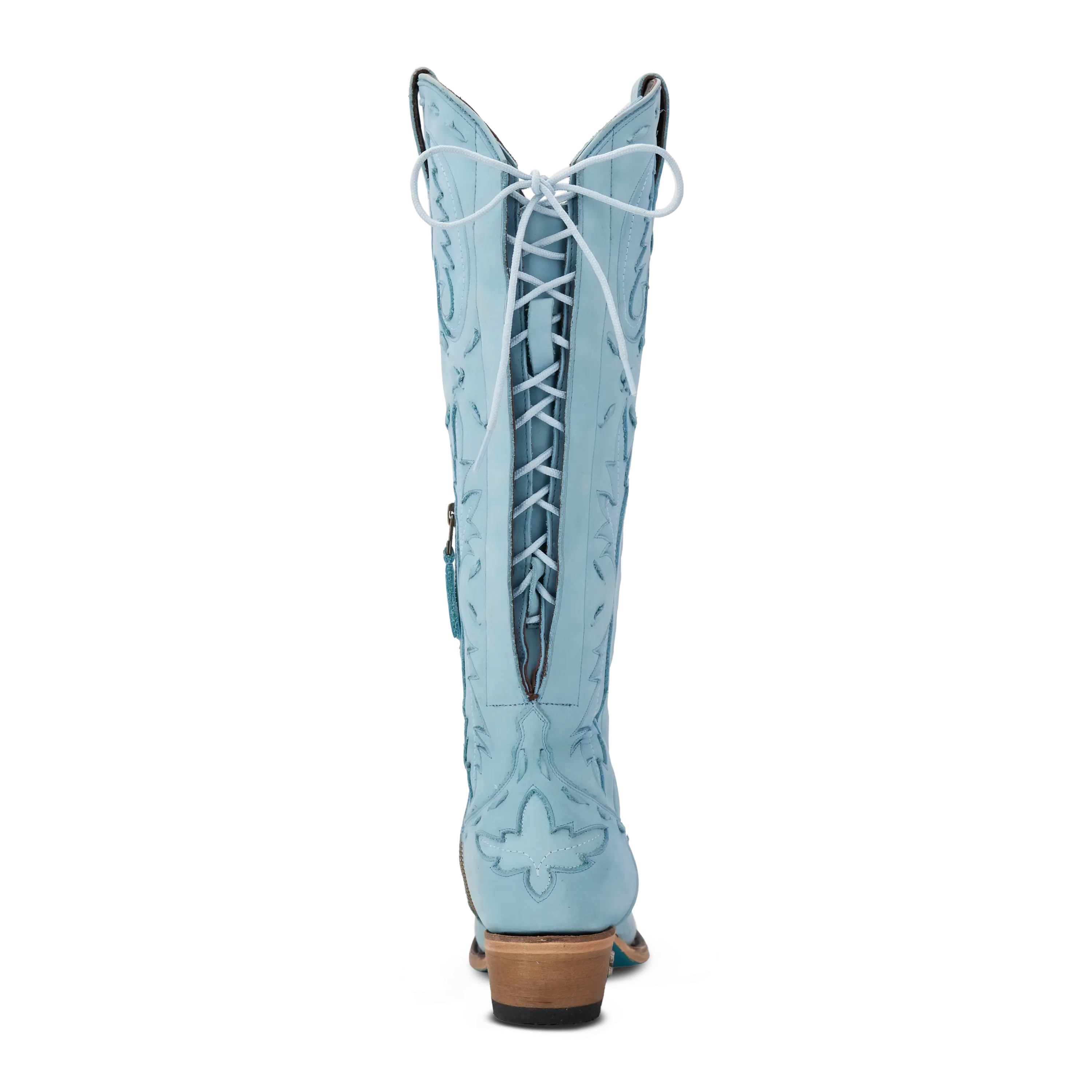 Reverie Knee High Corset - Powder Blue Ladies Boot Western Fashion by Lane