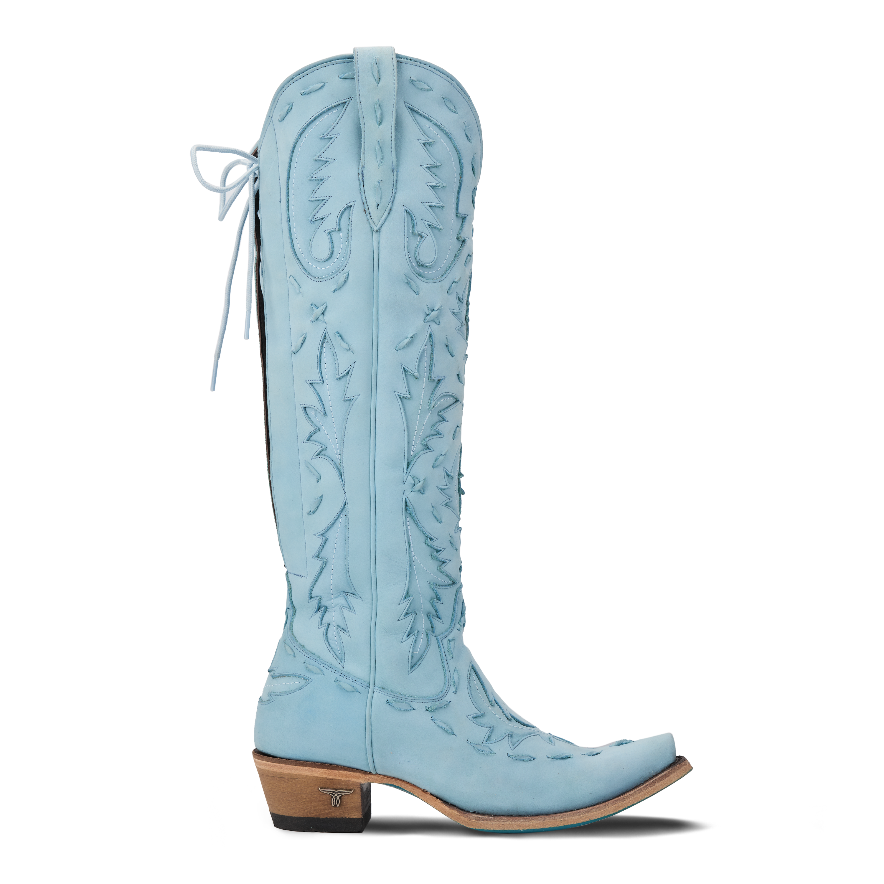 Reverie Knee High Corset - Powder Blue Ladies Boot Western Fashion by Lane