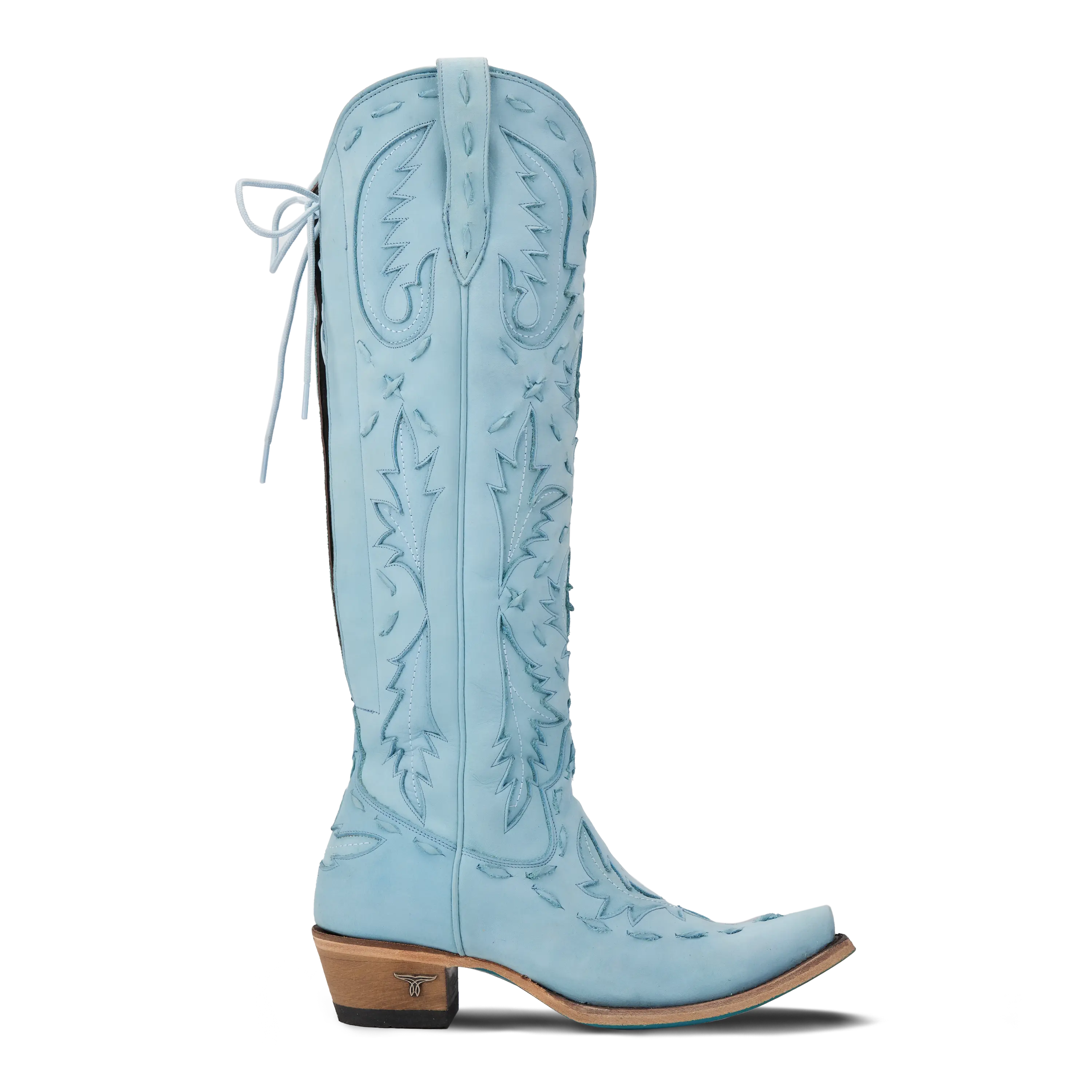 Reverie Knee High Corset - Powder Blue Ladies Boot Western Fashion by Lane