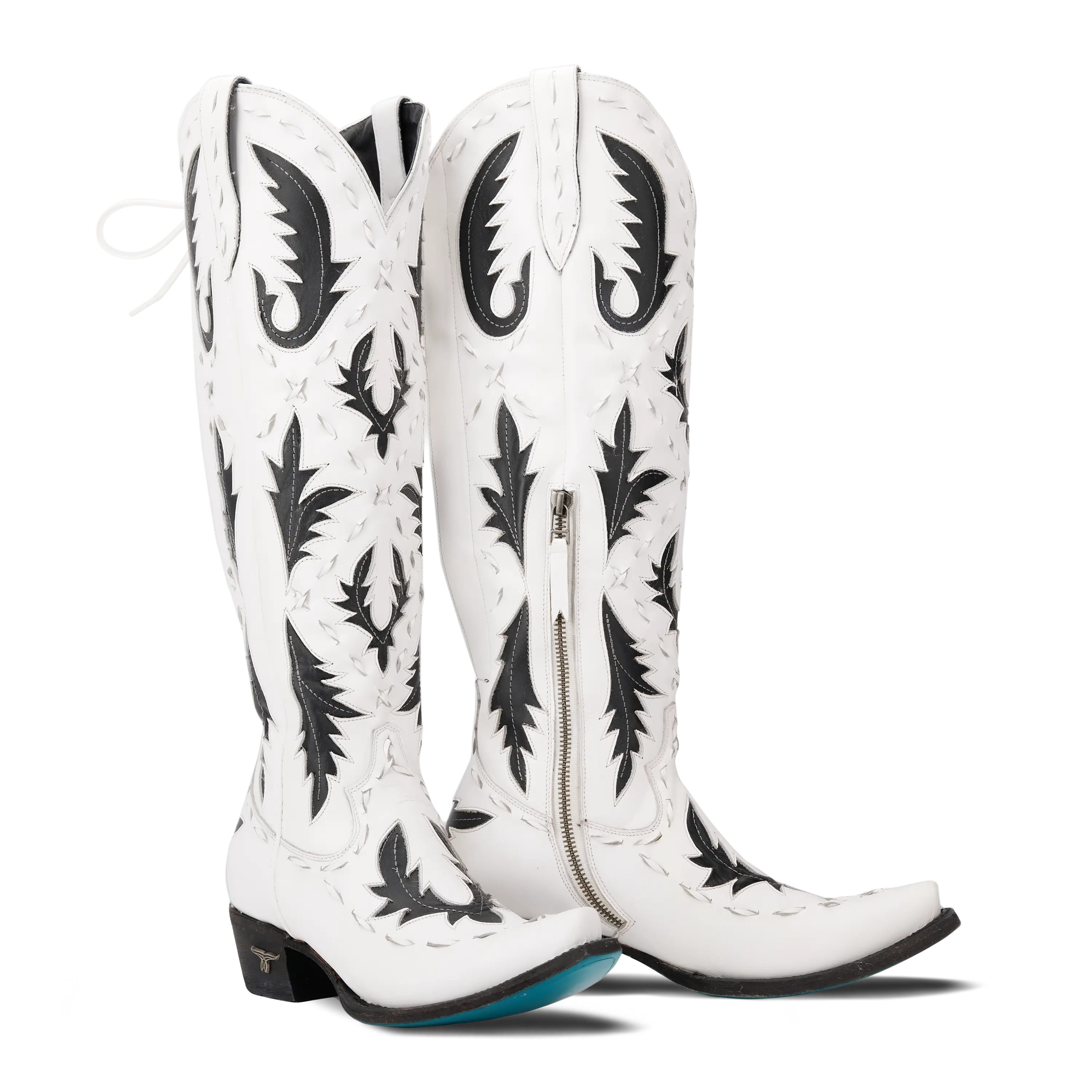 Reverie Knee High Corset - Newsprint Ladies Boot Newsprint Western Fashion by Lane