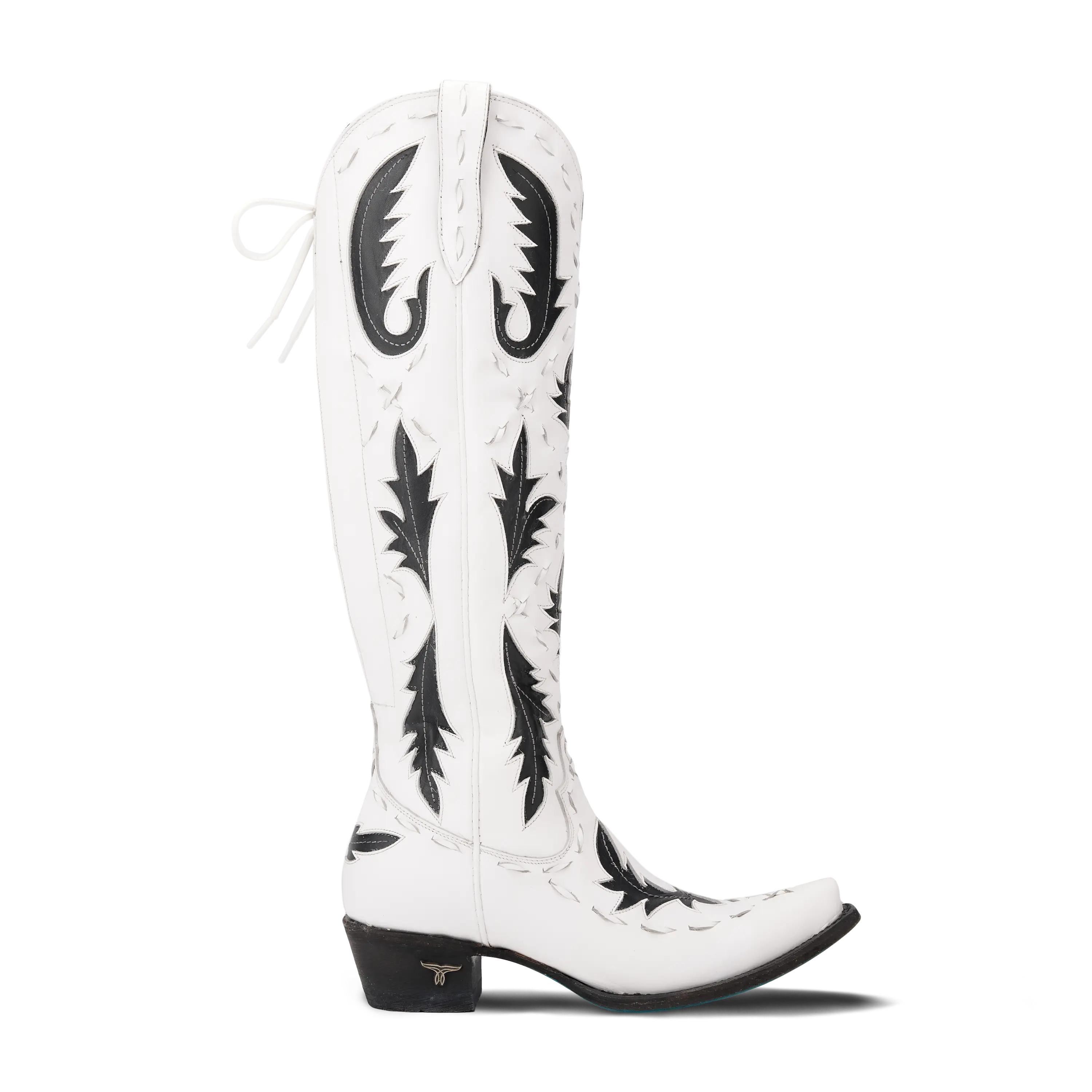 Reverie Knee High Corset - Newsprint Ladies Boot Western Fashion by Lane
