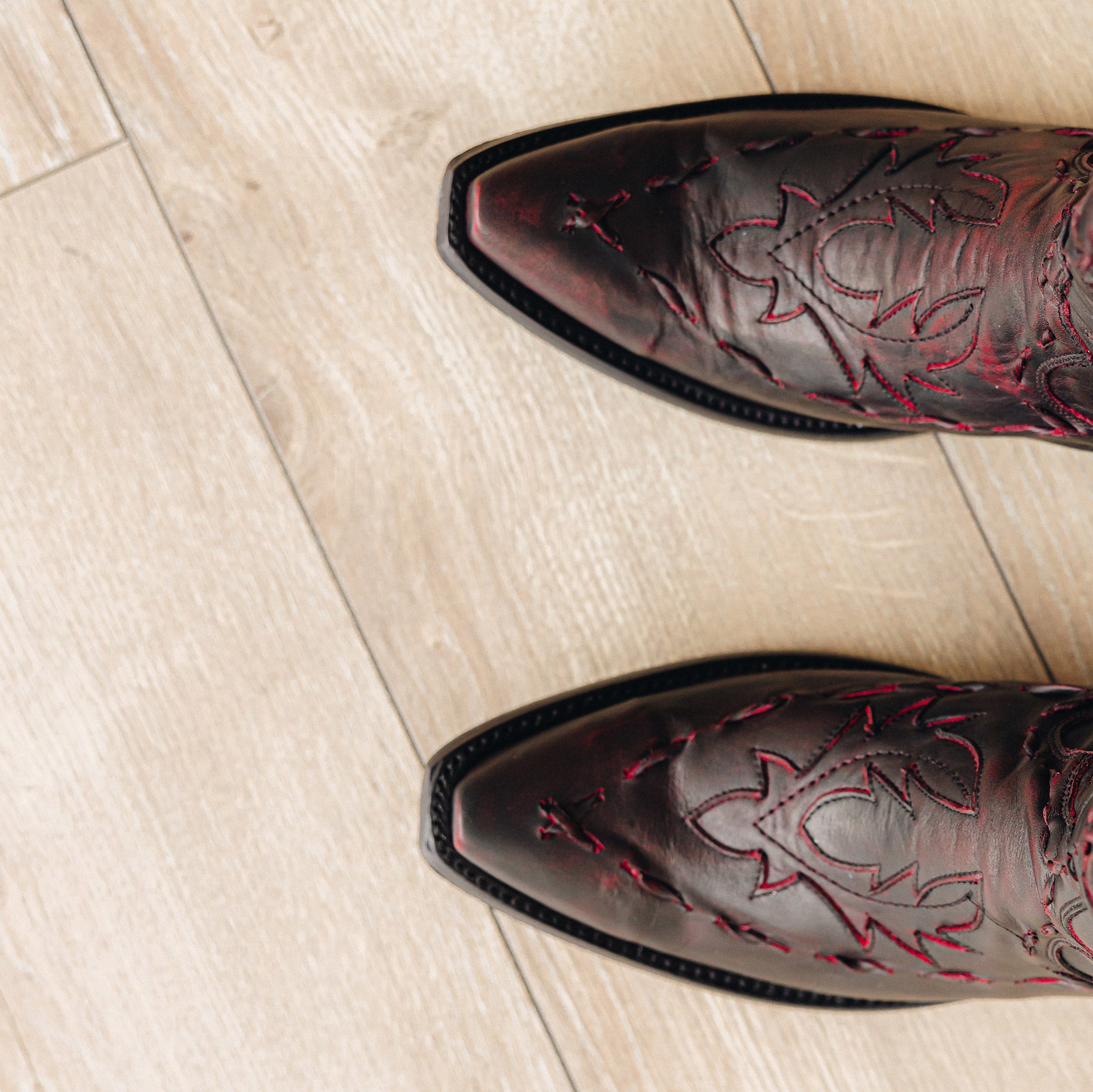 Reverie Knee High Corset - Black Cherry Ladies Boot Western Fashion by Lane