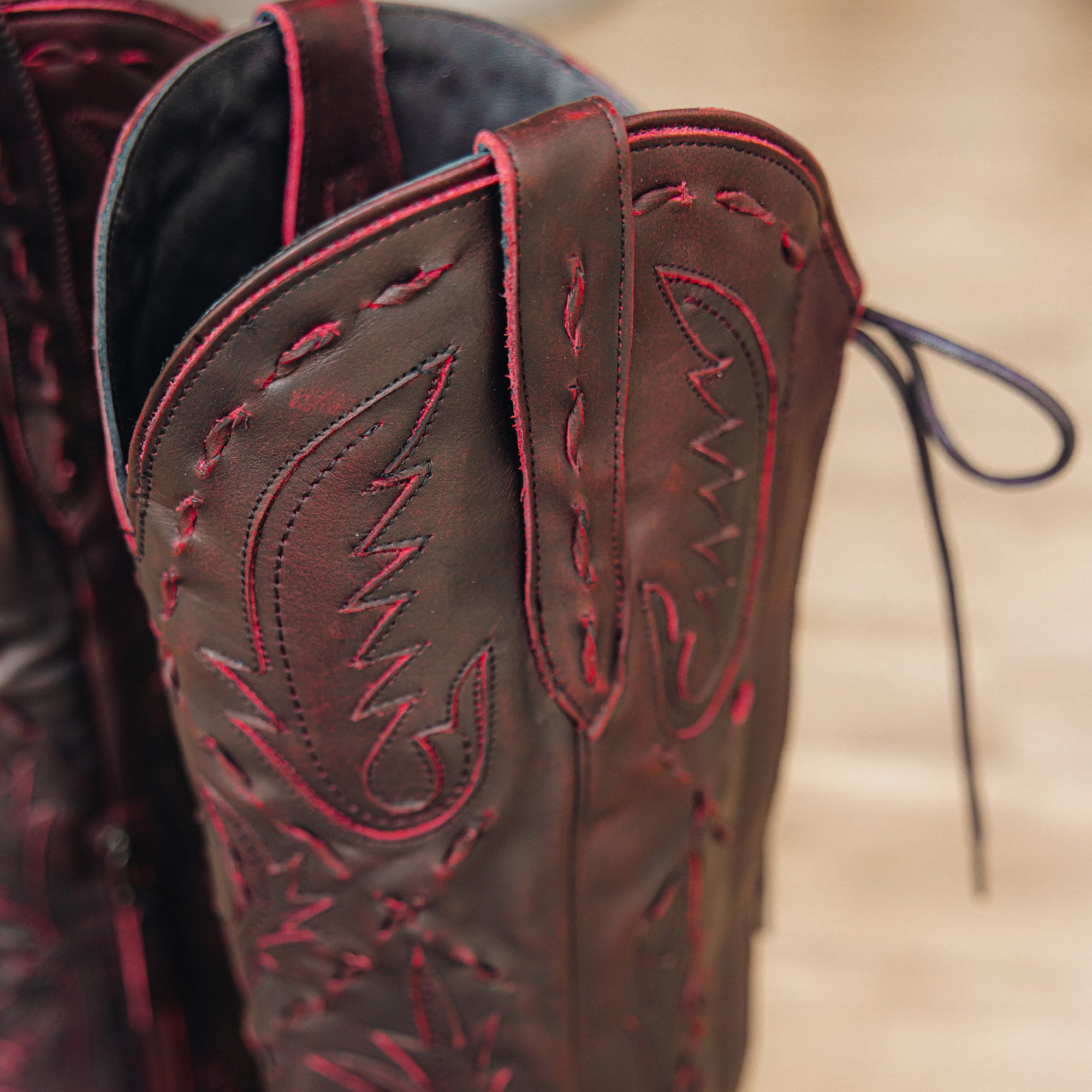 Reverie Knee High Corset - Black Cherry Ladies Boot Western Fashion by Lane