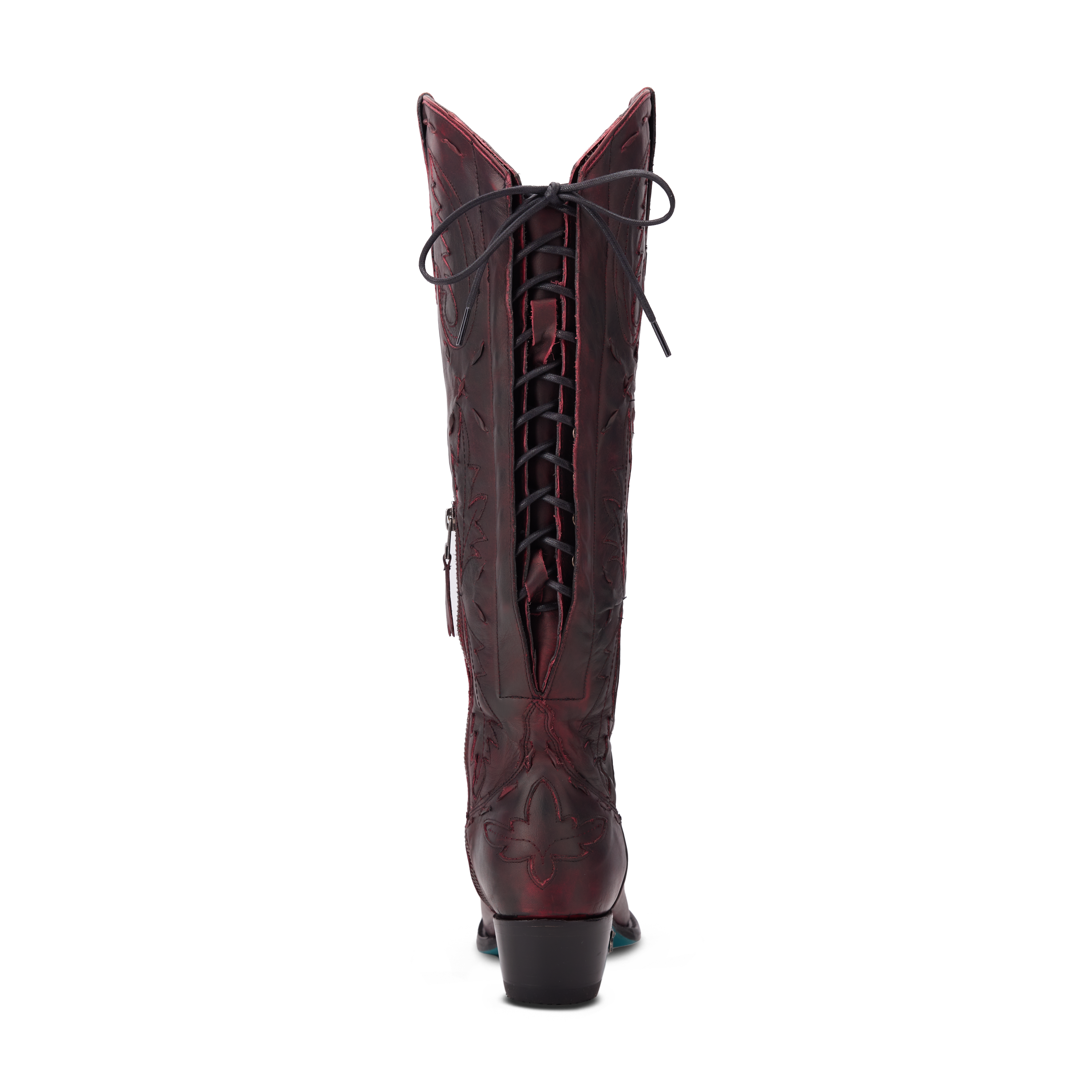 Reverie Knee High Corset - Black Cherry Ladies Boot Western Fashion by Lane