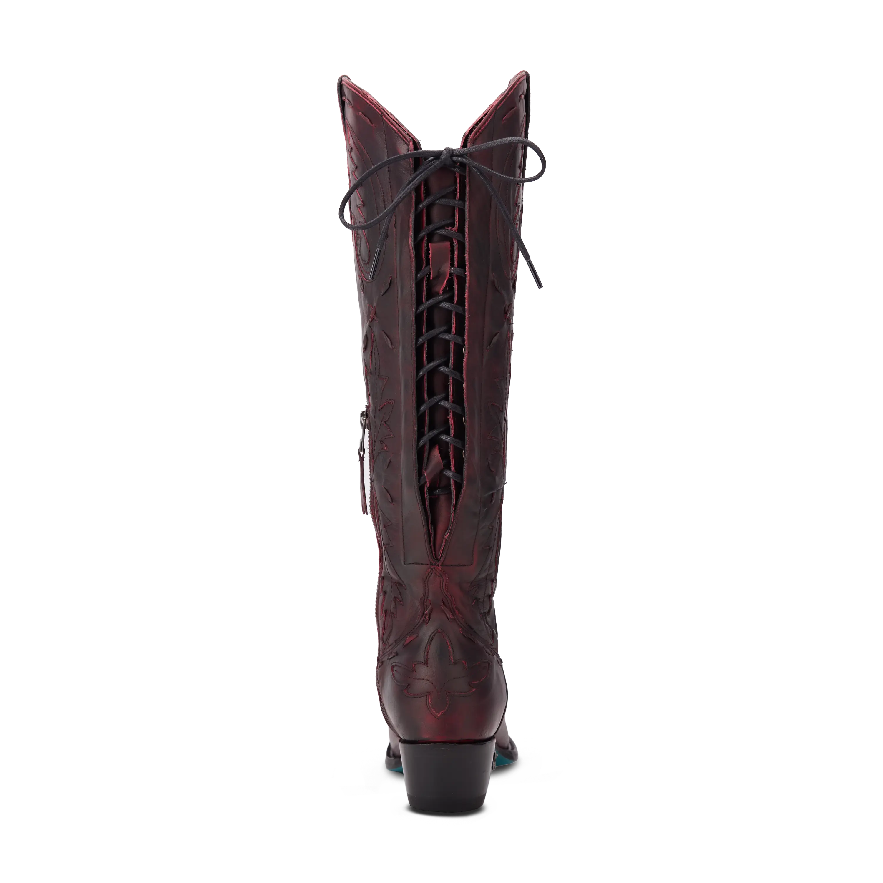 Reverie Knee High Corset - Black Cherry Ladies Boot Western Fashion by Lane