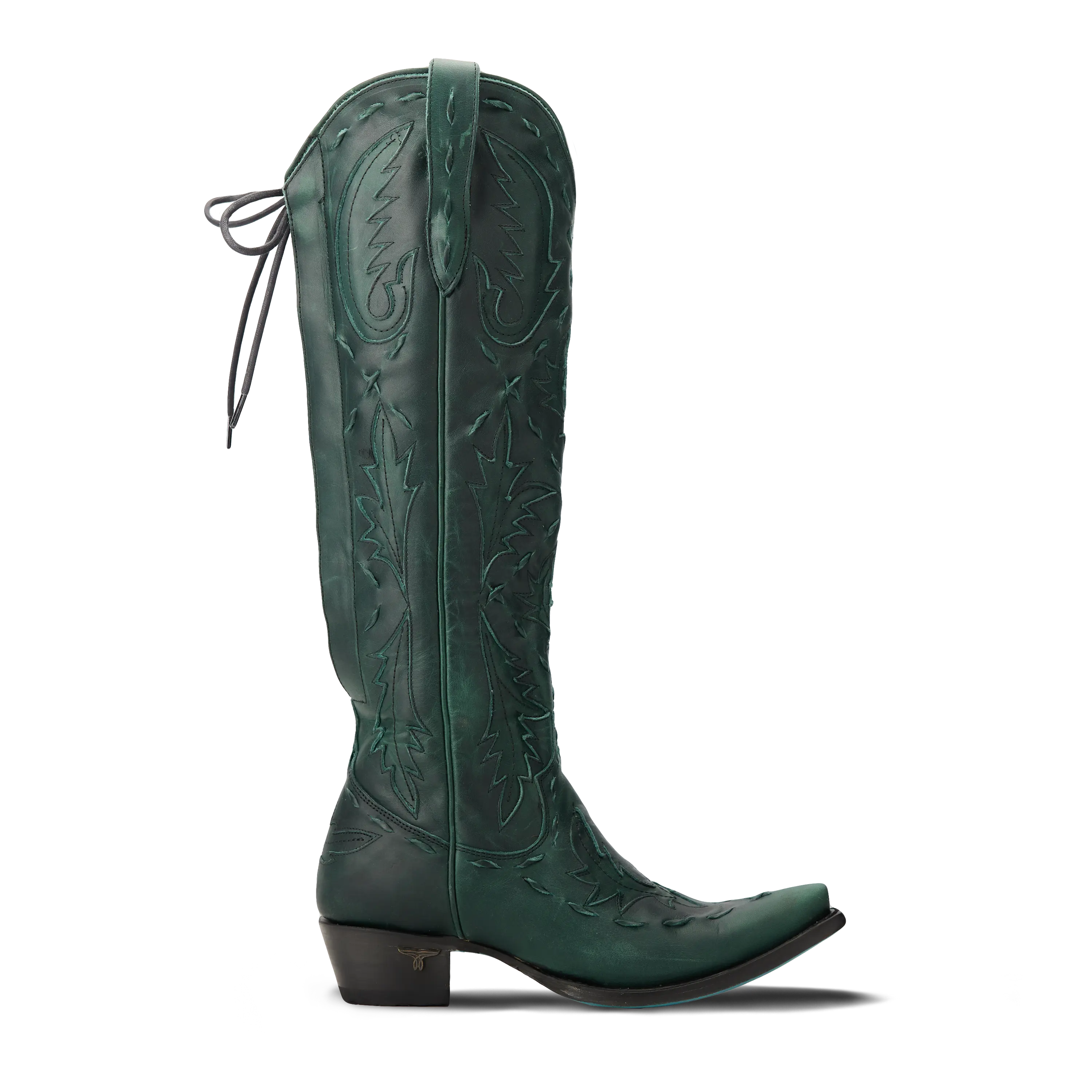 Reverie Knee High Corset - Emerald Green **Final Sale** Ladies Boot Western Fashion by Lane