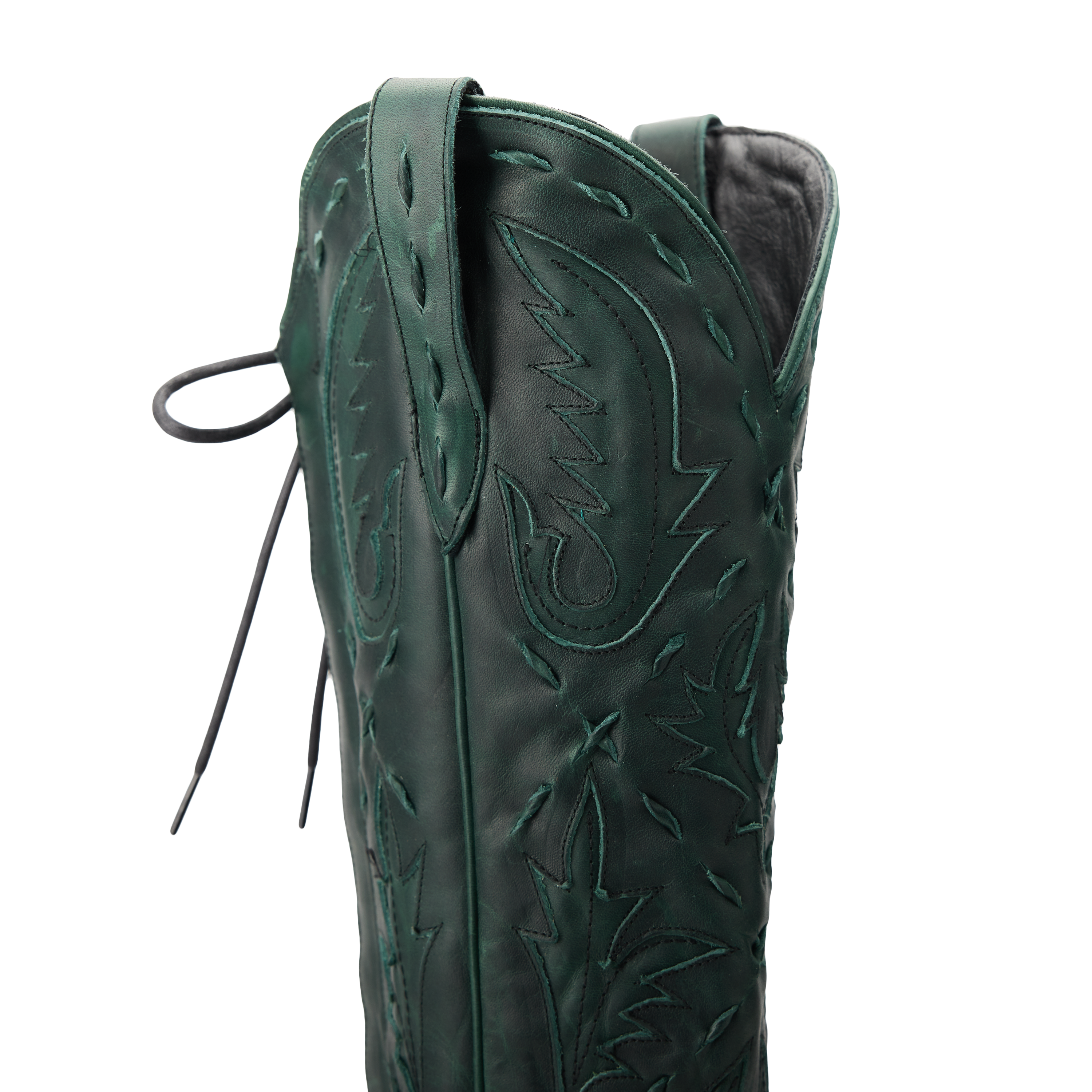 Reverie Knee High Corset - Emerald Green Ladies Boot Western Fashion by Lane