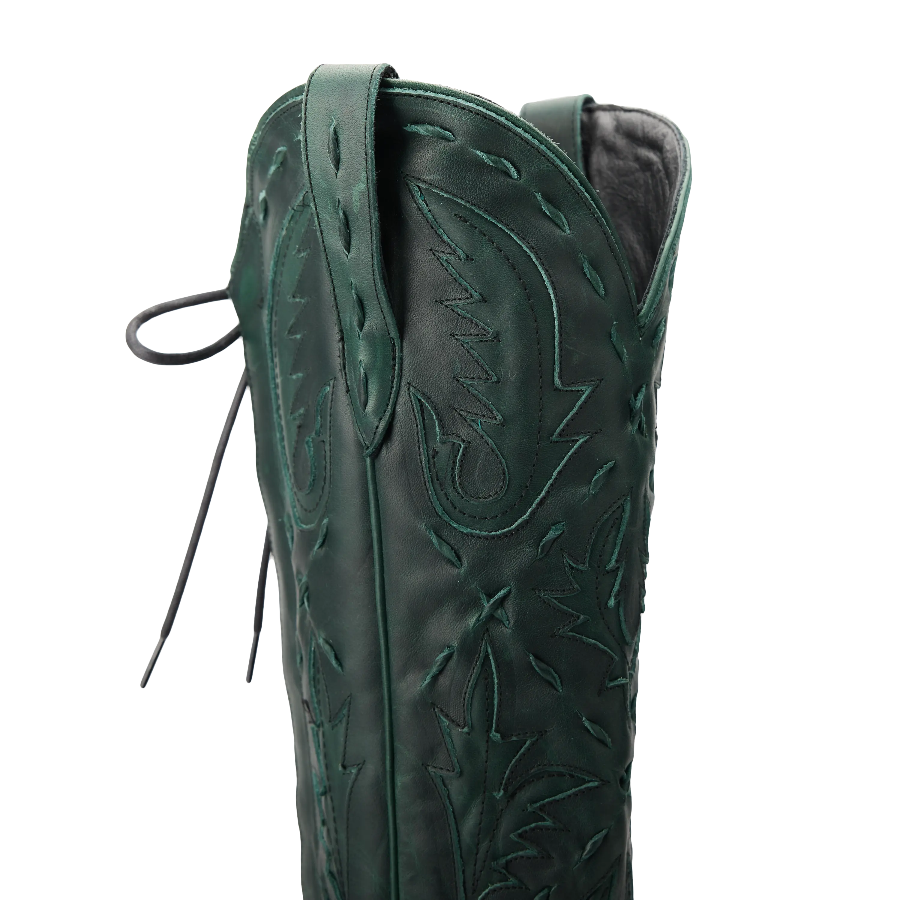 Reverie Knee High Corset - Emerald Green **Final Sale** Ladies Boot Western Fashion by Lane