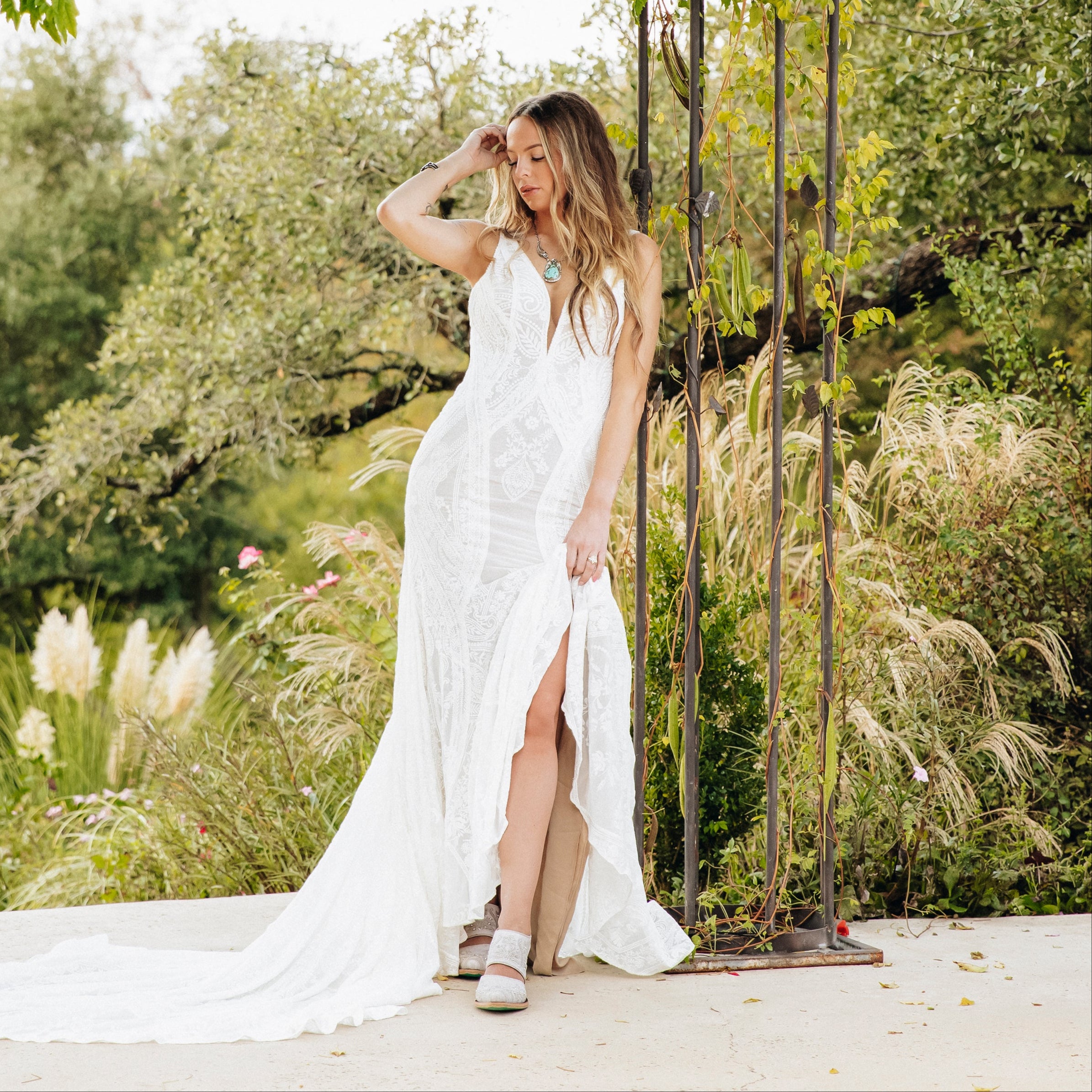 Wedding Mules Western Simple With Small Heel