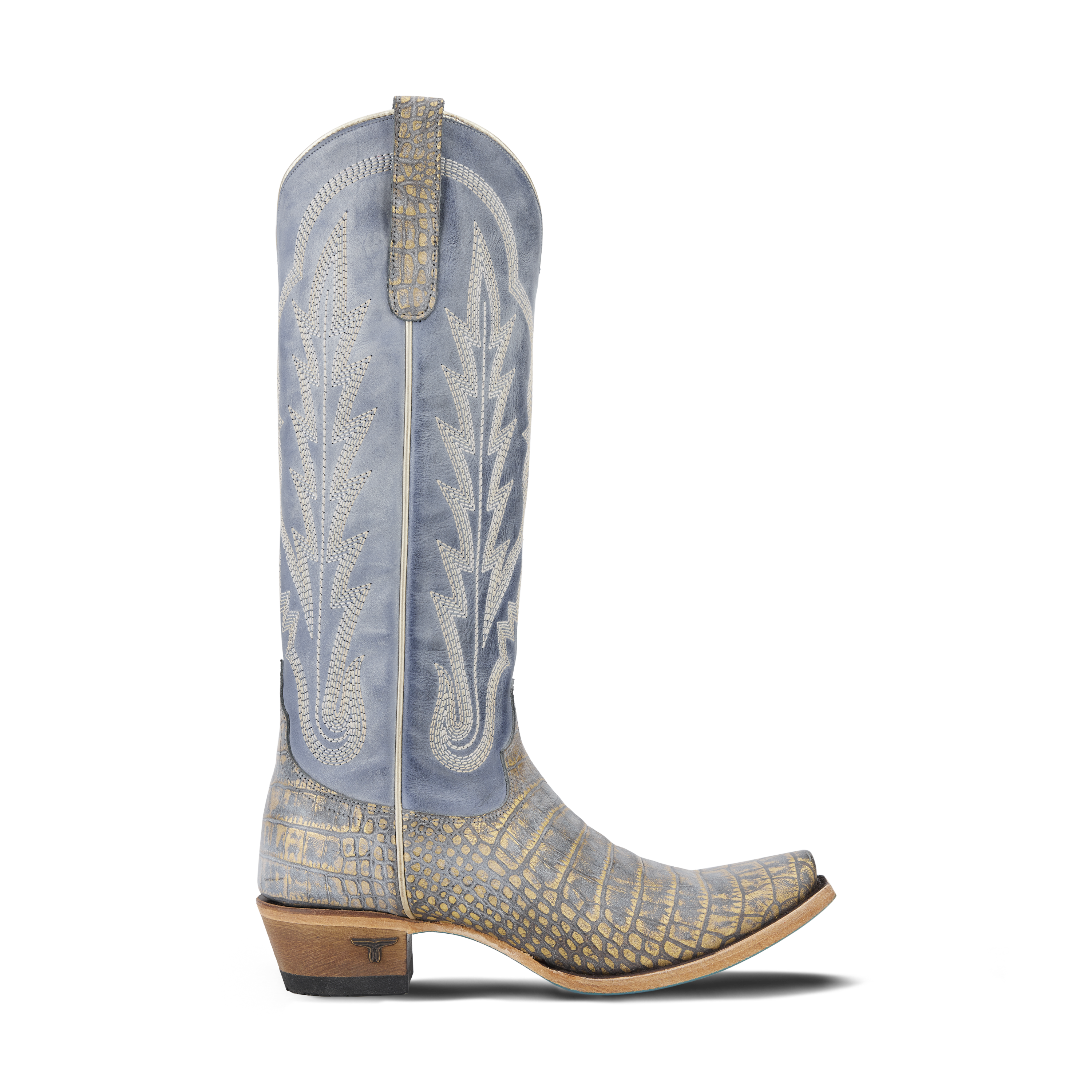 Skylight Boot - Gilded Denim Ladies Boot Western Fashion by Lane