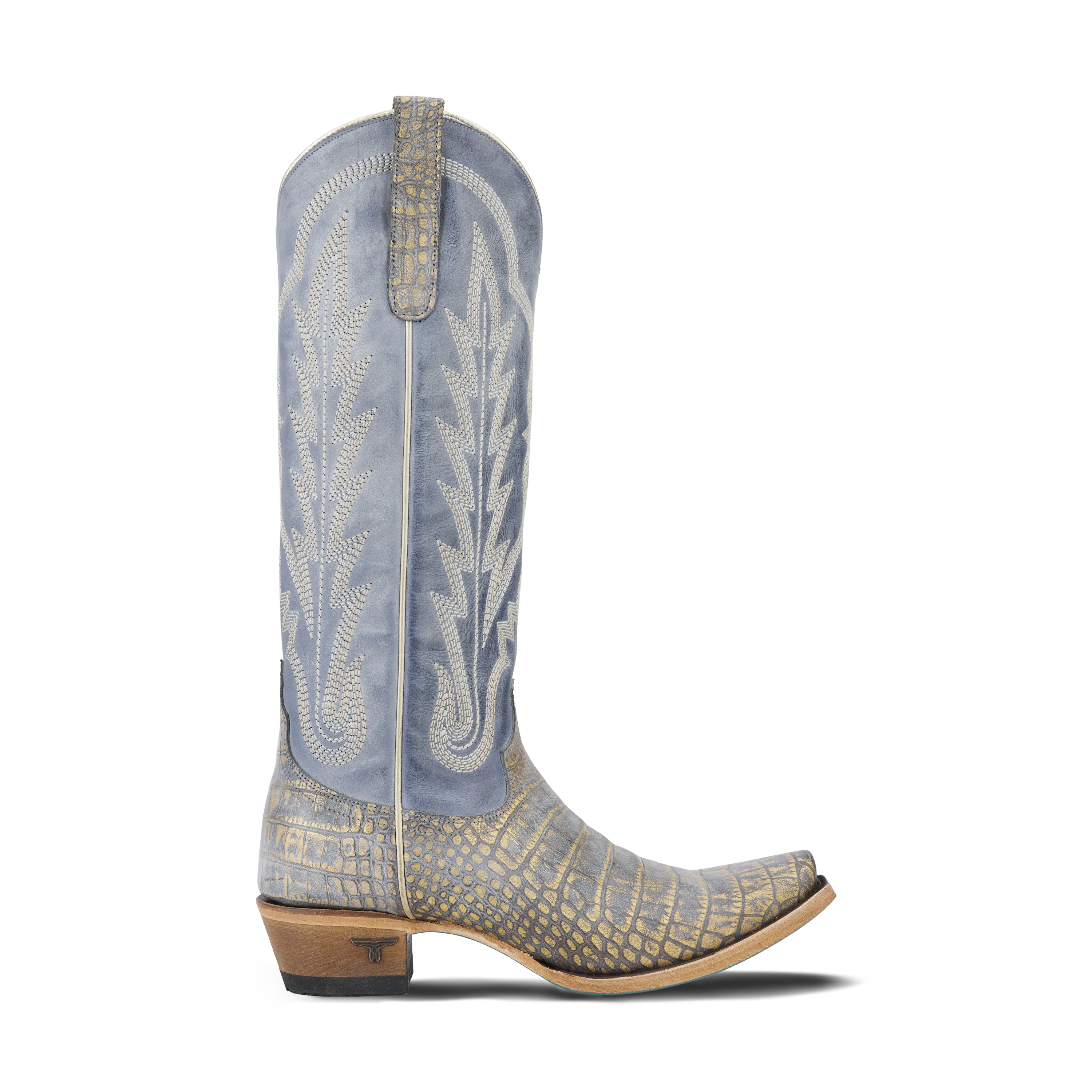 Skylight Boot - Gilded Denim Ladies Boot Western Fashion by Lane