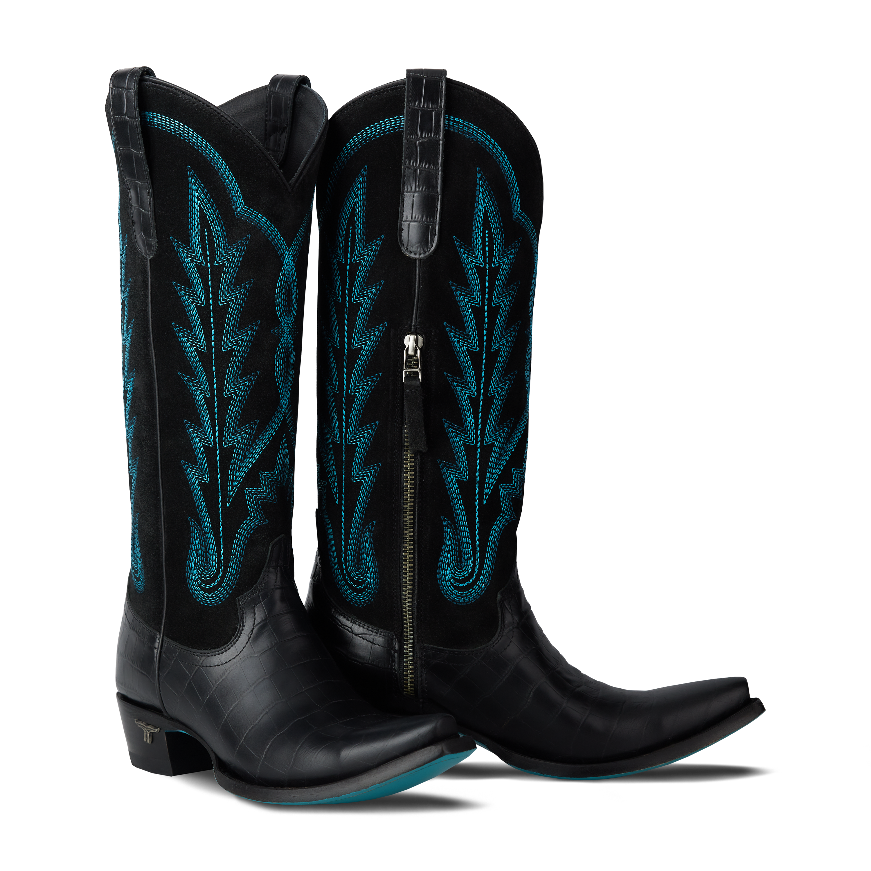 Skylight Boot - Carbon Croc Ladies Boot Carbon Croc Western Fashion by Lane
