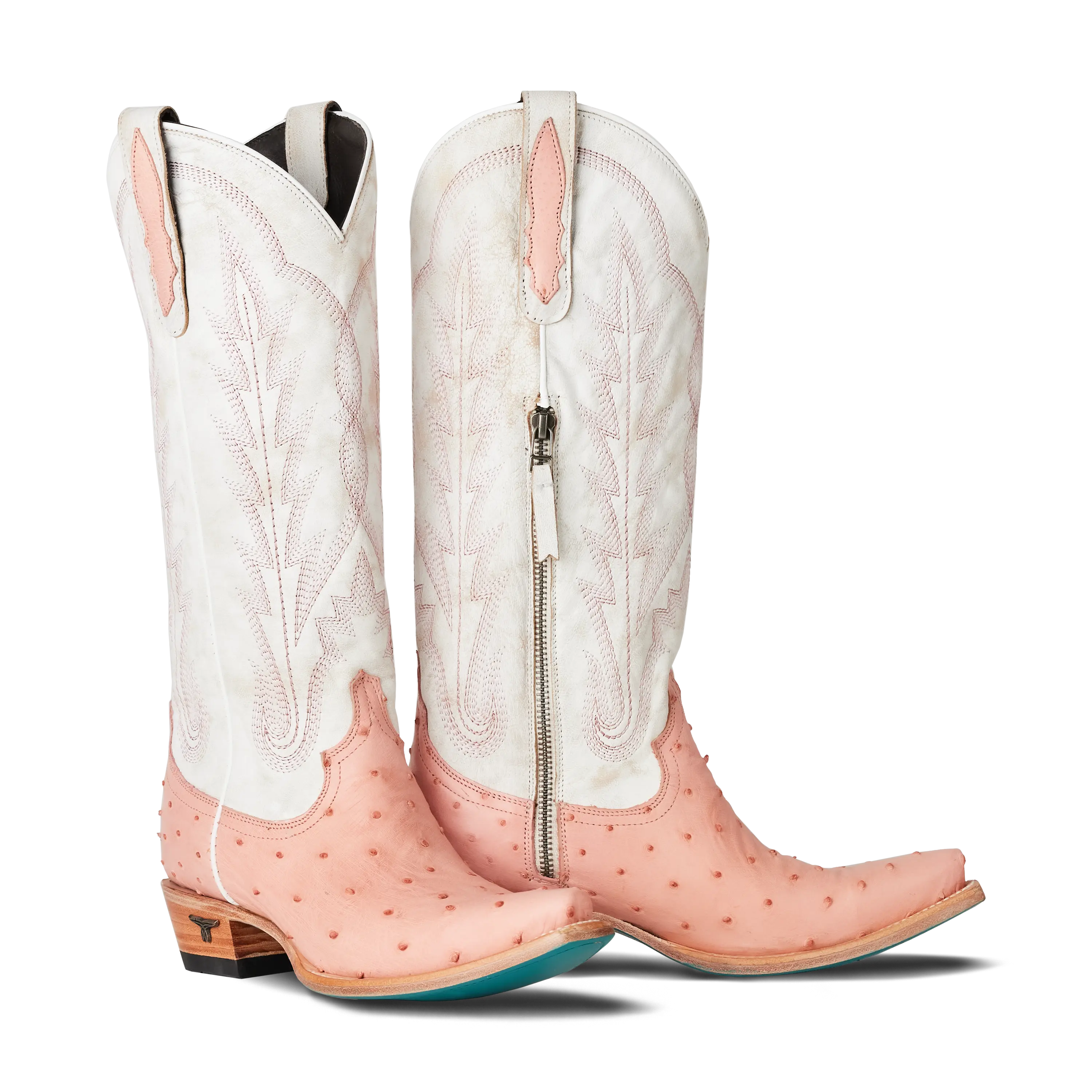 Skylight Boot - Blush Ostrich Ladies Boot Blush-Ostrich Western Fashion by Lane