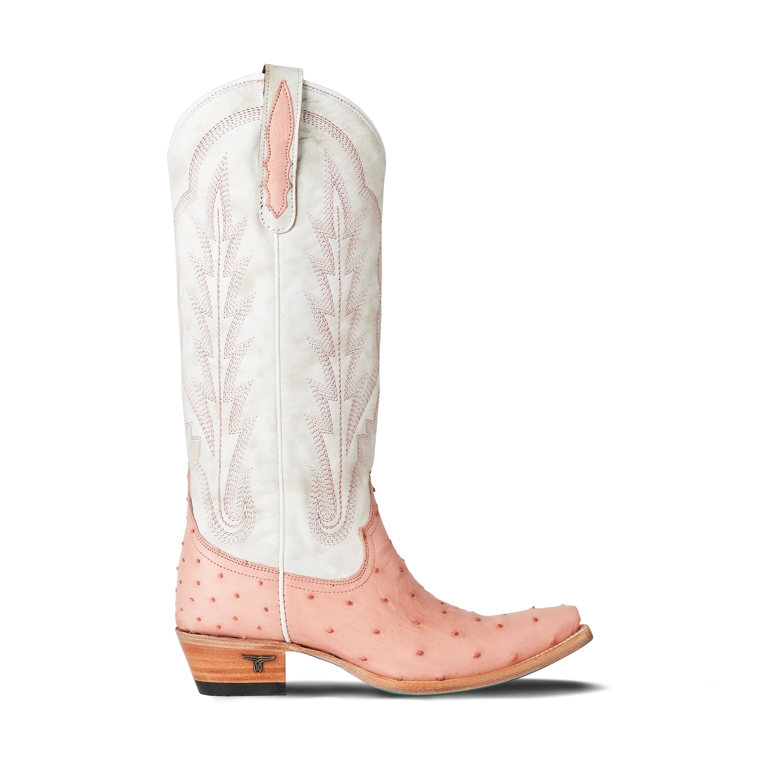 Skylight Boot - Blush Ostrich Ladies Boot Western Fashion by Lane