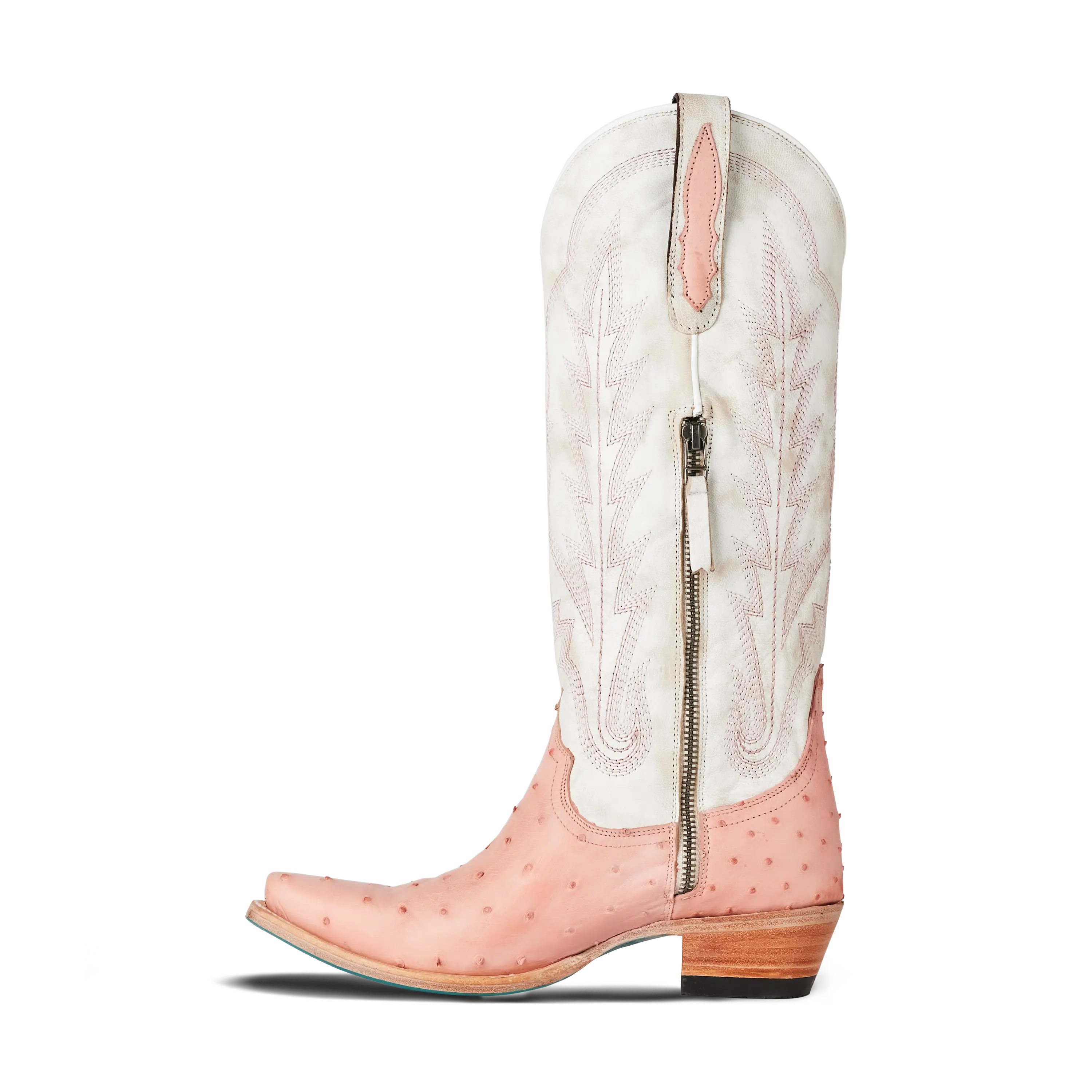 Skylight Boot - Blush Ostrich Ladies Boot Western Fashion by Lane