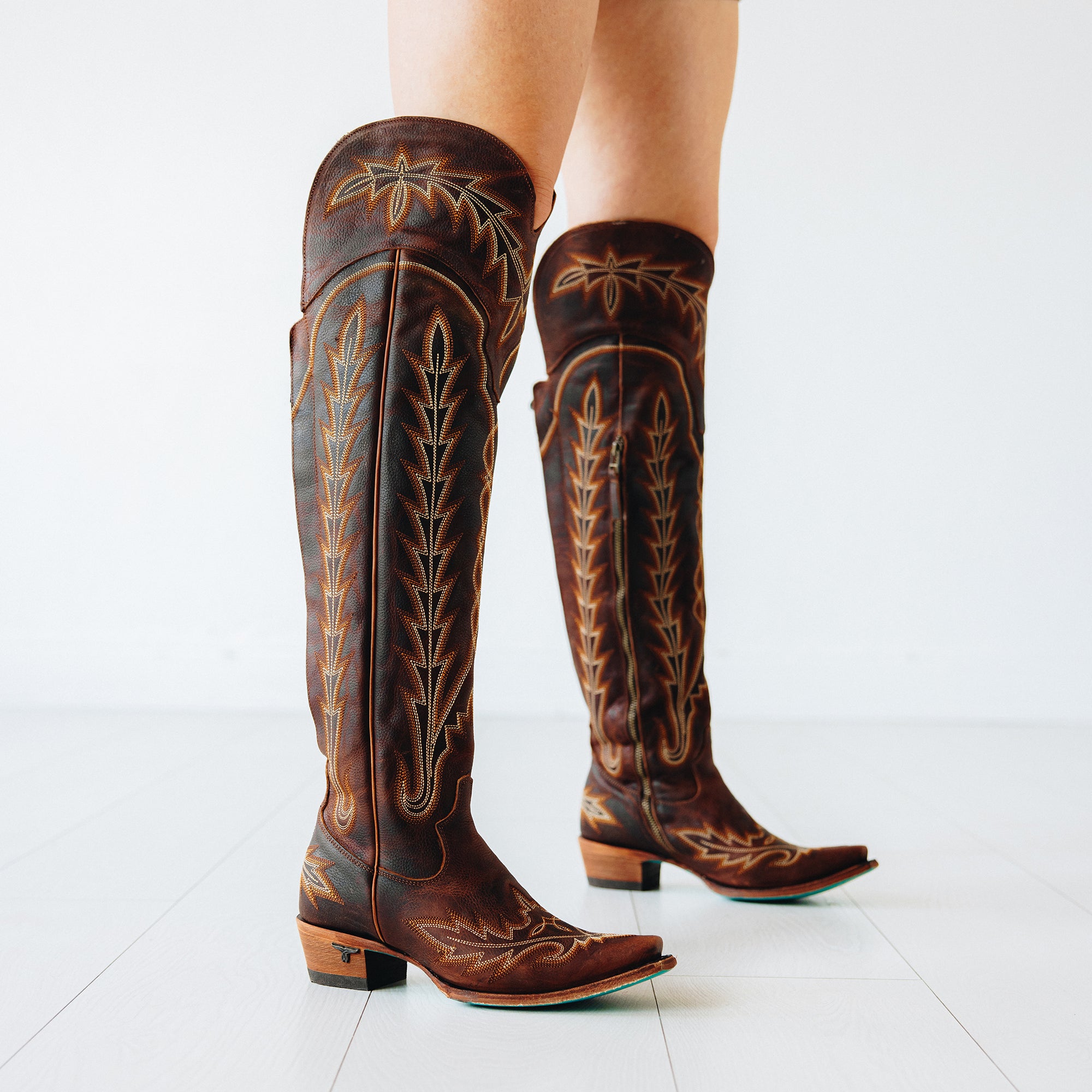 Lexington OTK Corset - Cognac Ladies Boot Western Fashion by Lane