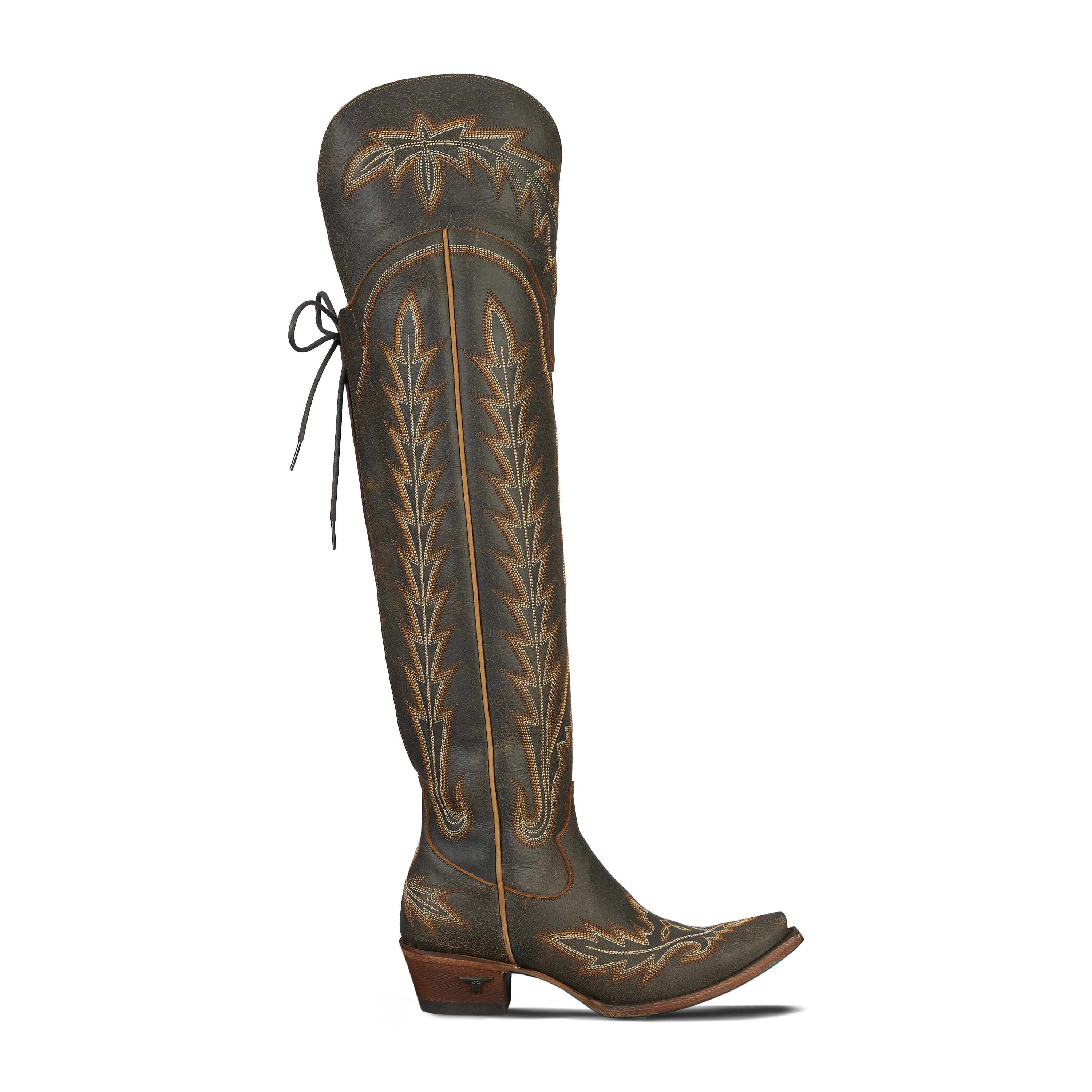 Lexington OTK Corset - Cognac Ladies Boot Western Fashion by Lane