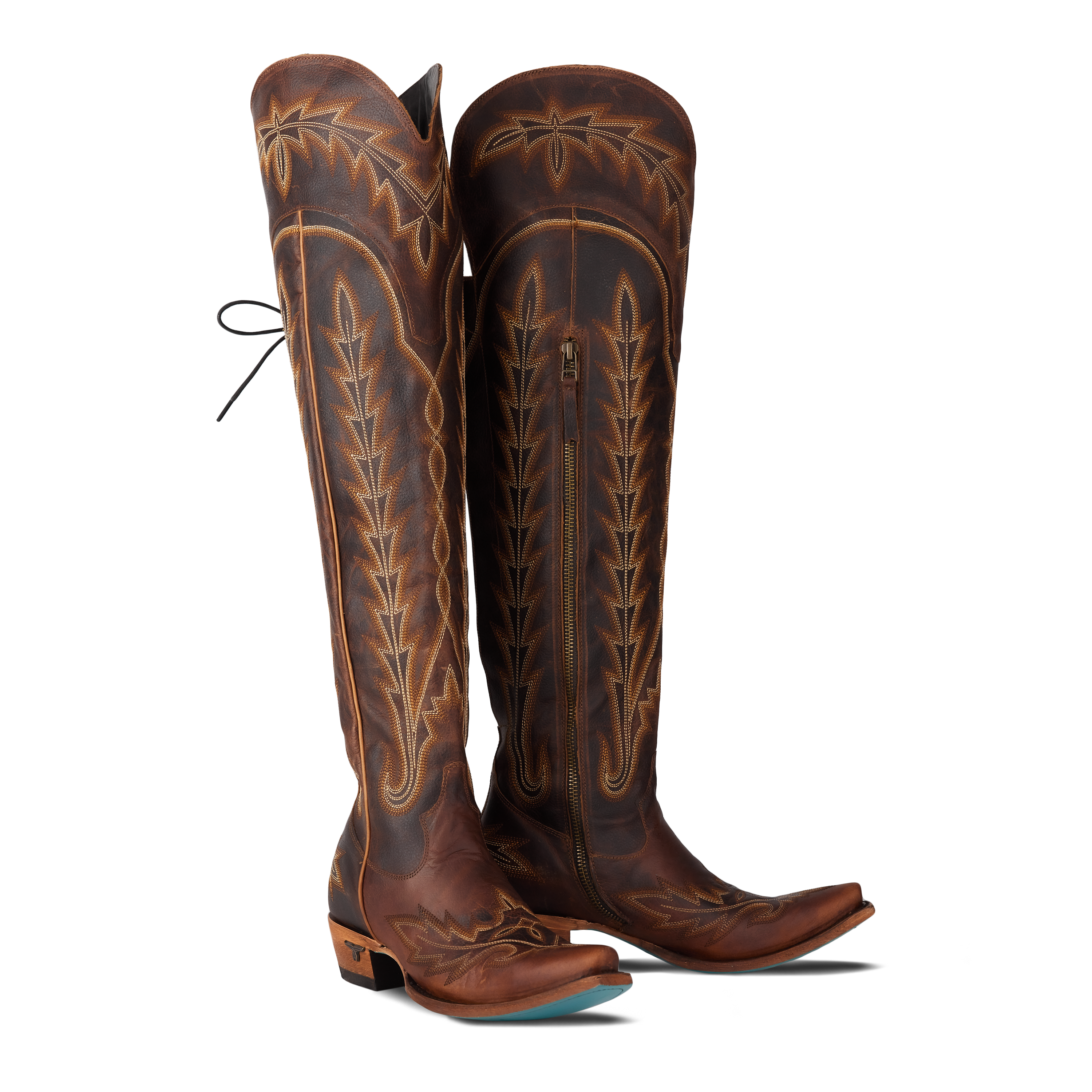 Lexington OTK Corset - Cognac Ladies Boot Western Fashion by Lane