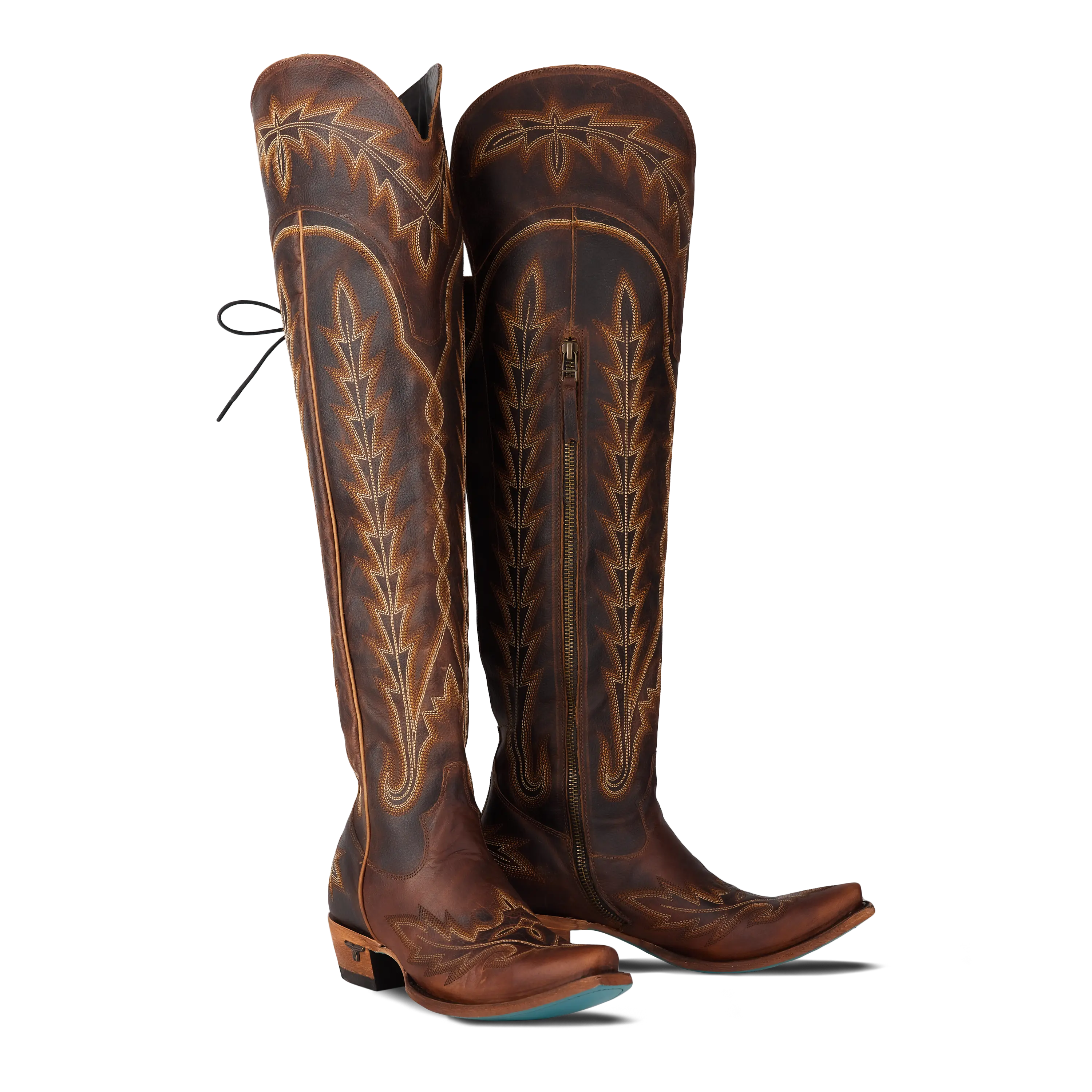Lexington OTK Corset - Cognac Ladies Boot Western Fashion by Lane