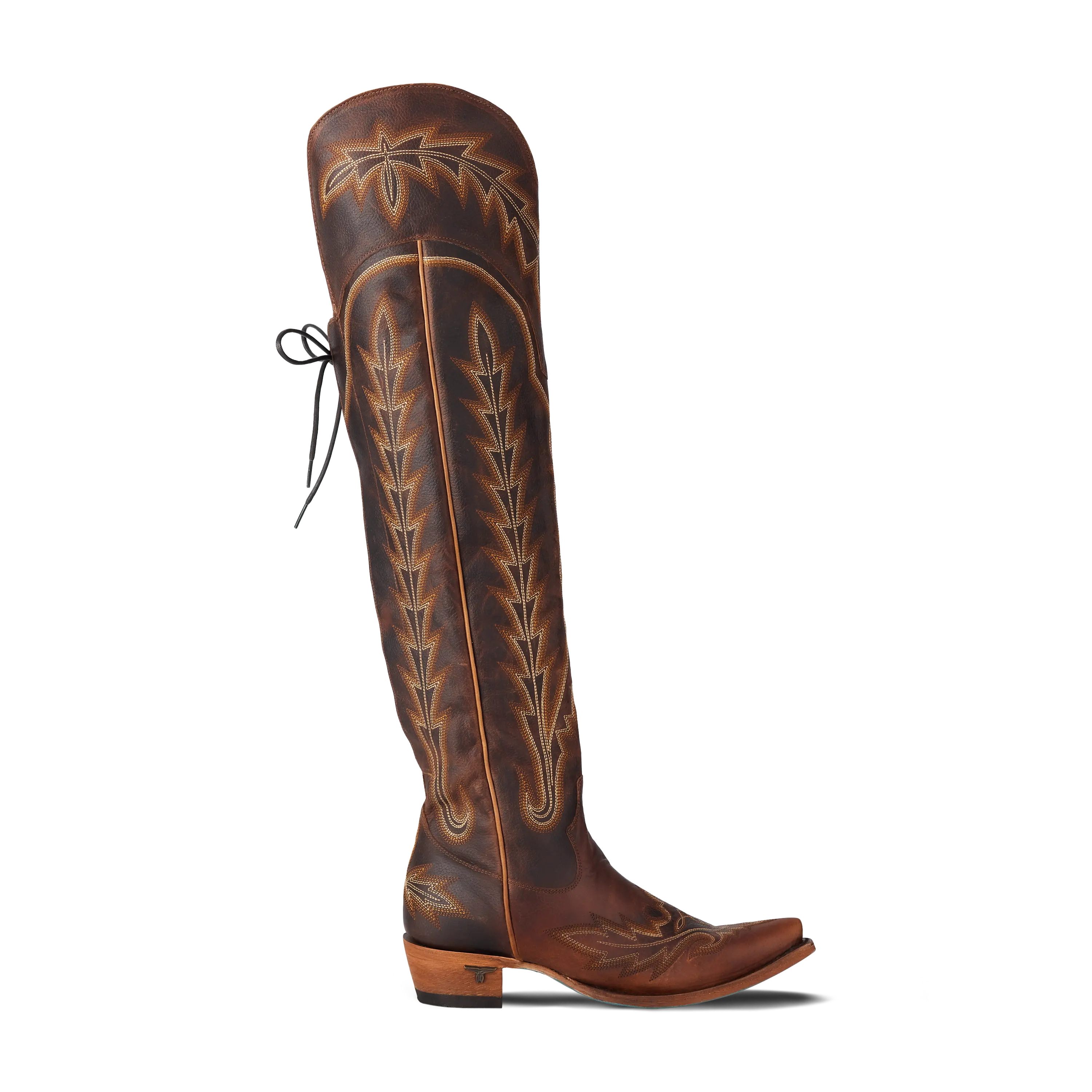 Lexington OTK Corset - Cognac Ladies Boot Western Fashion by Lane