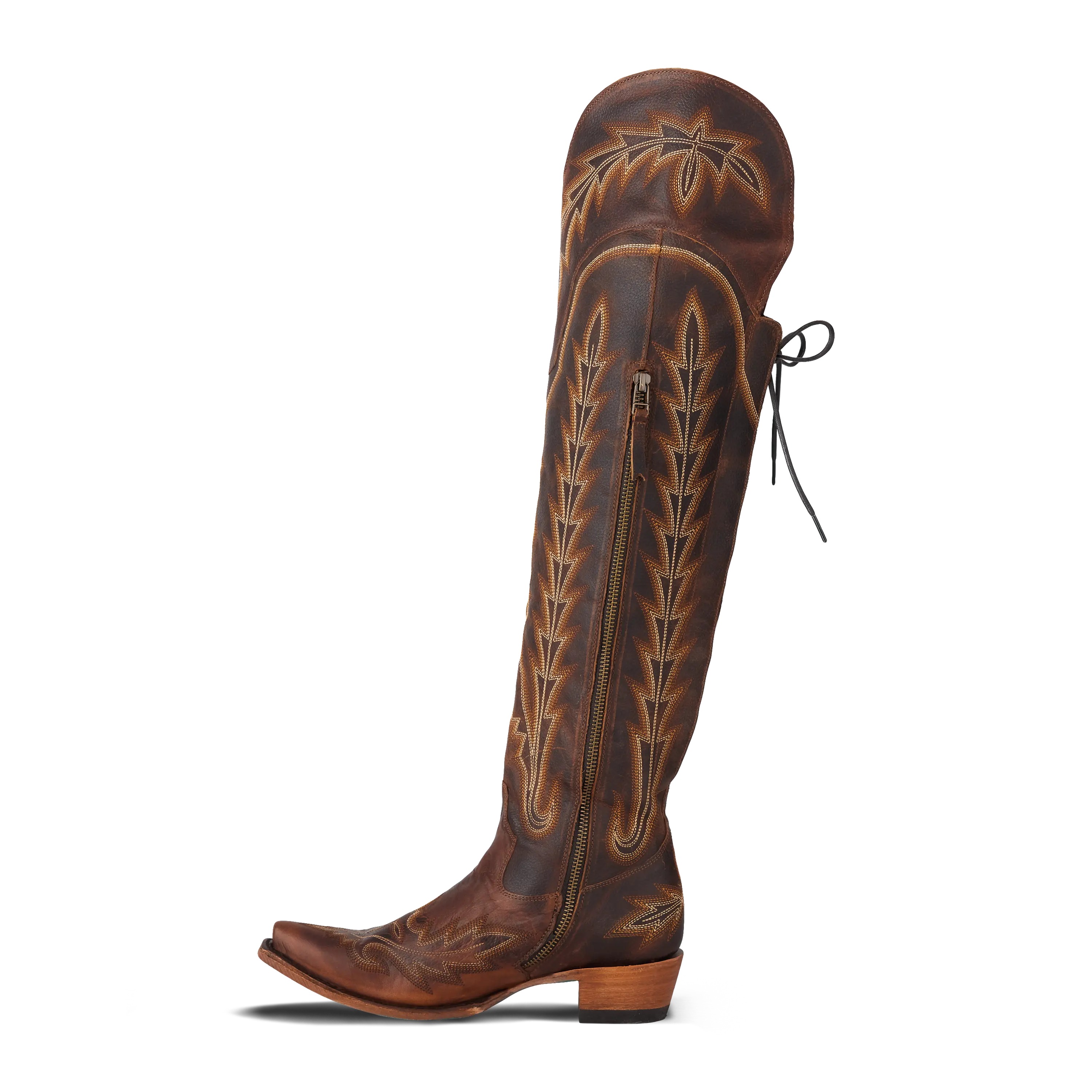 Lexington OTK Corset - Cognac Ladies Boot Western Fashion by Lane