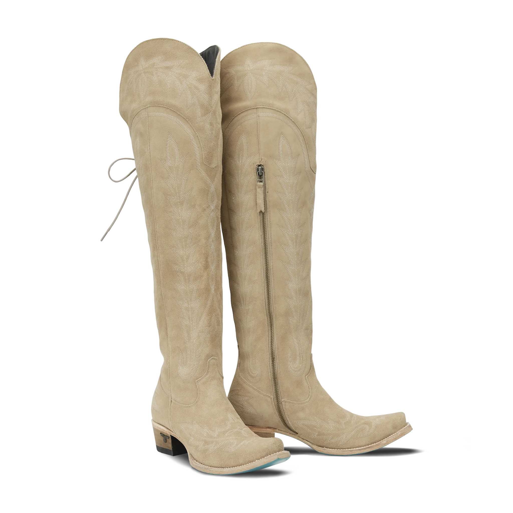 Lexington Over the Knee Boot | Snip Toe Women's Brown Cowboy Boots