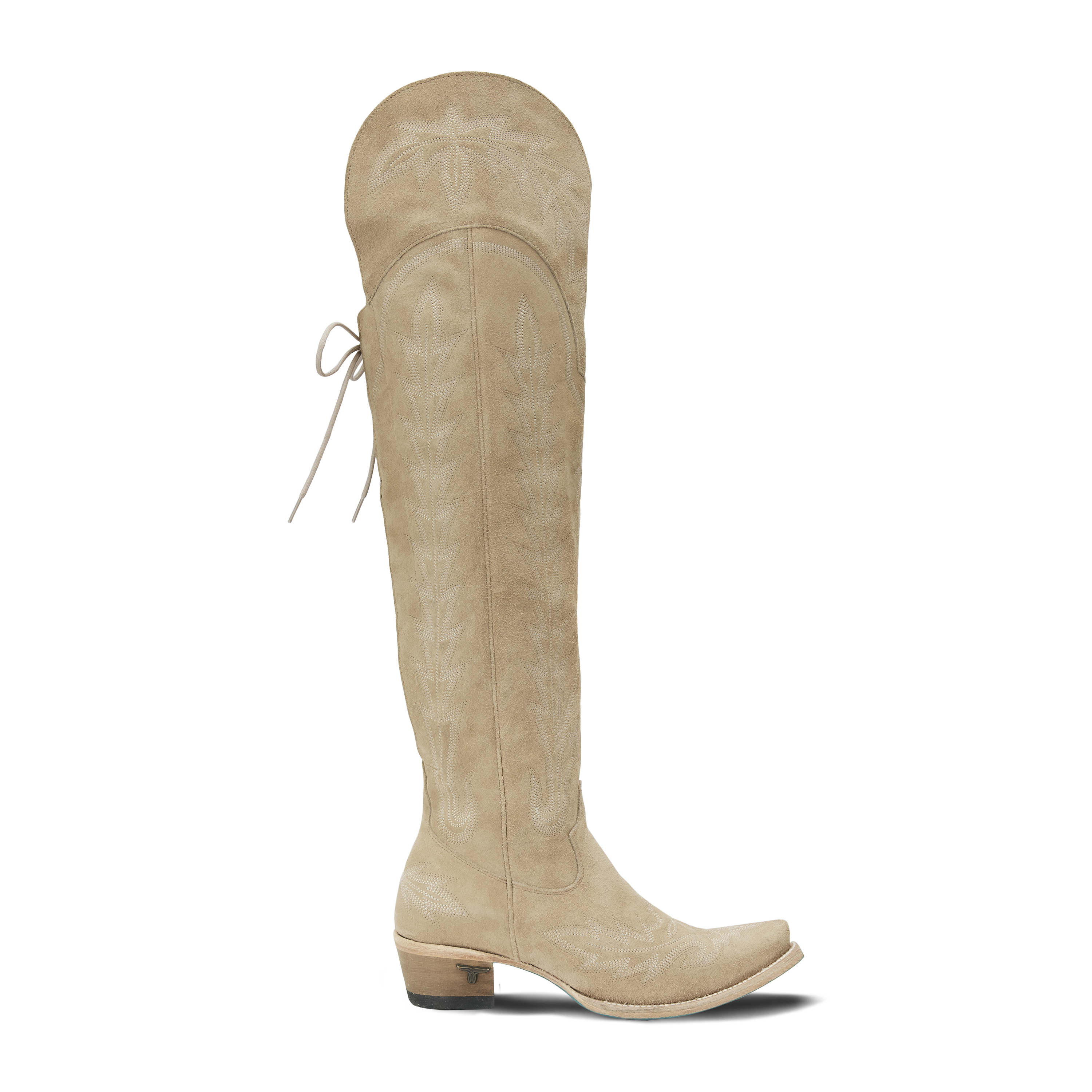 Lexington OTK Corset - Latte Suede Ladies Boot Western Fashion by Lane