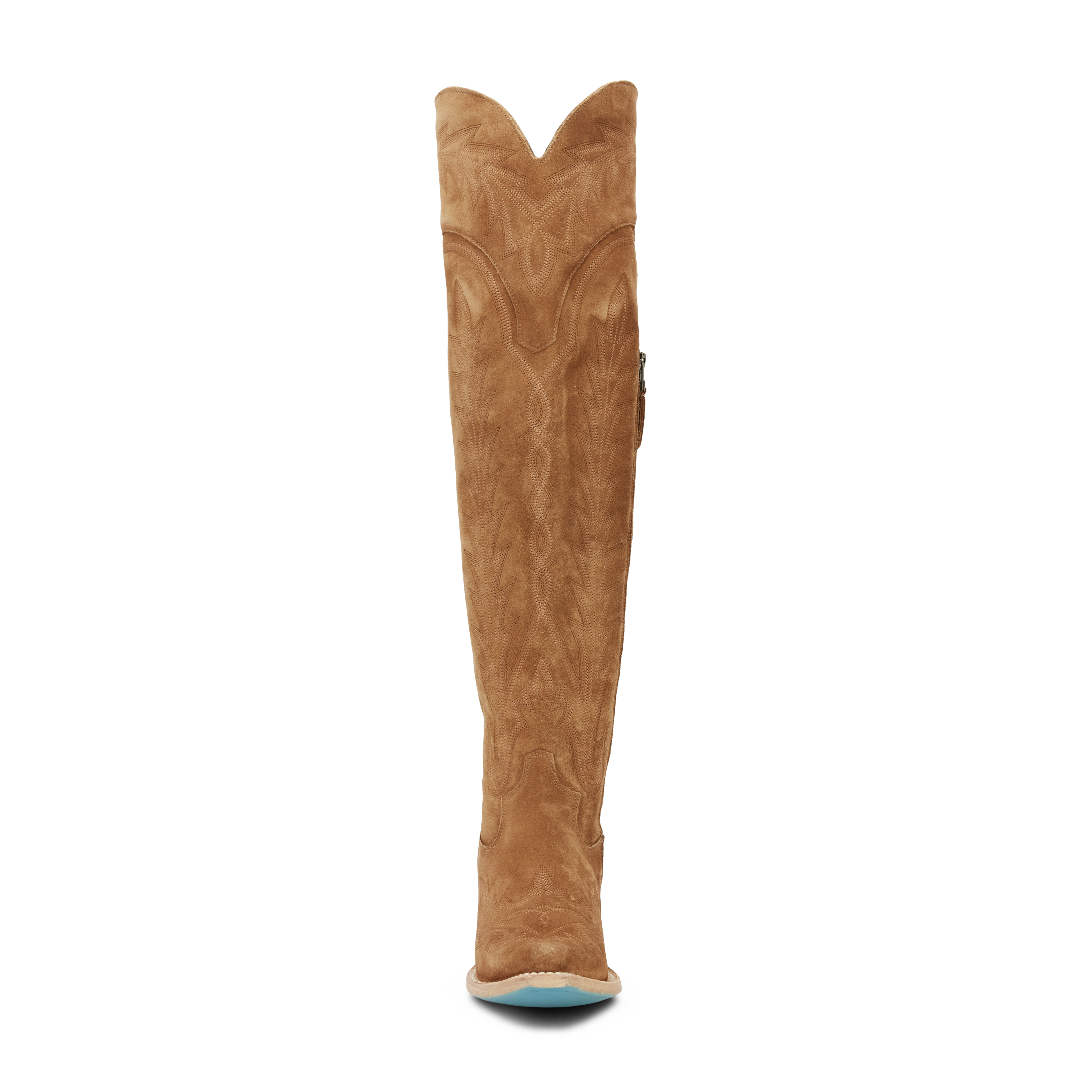 Lexington OTK Corset - Toffee Roughout Ladies Boot Western Fashion by Lane