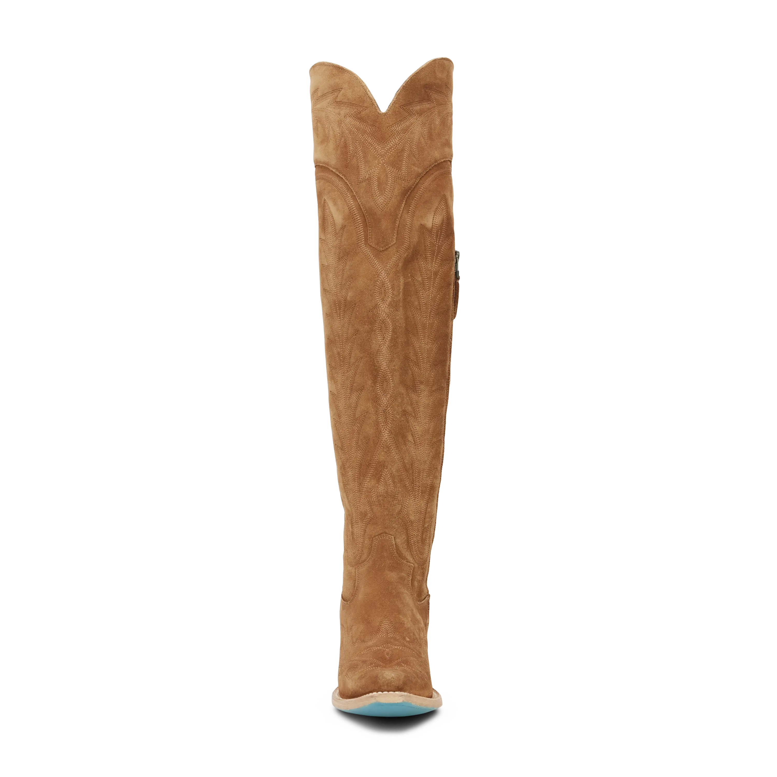 Lexington OTK Corset - Toffee Roughout Ladies Boot Western Fashion by Lane