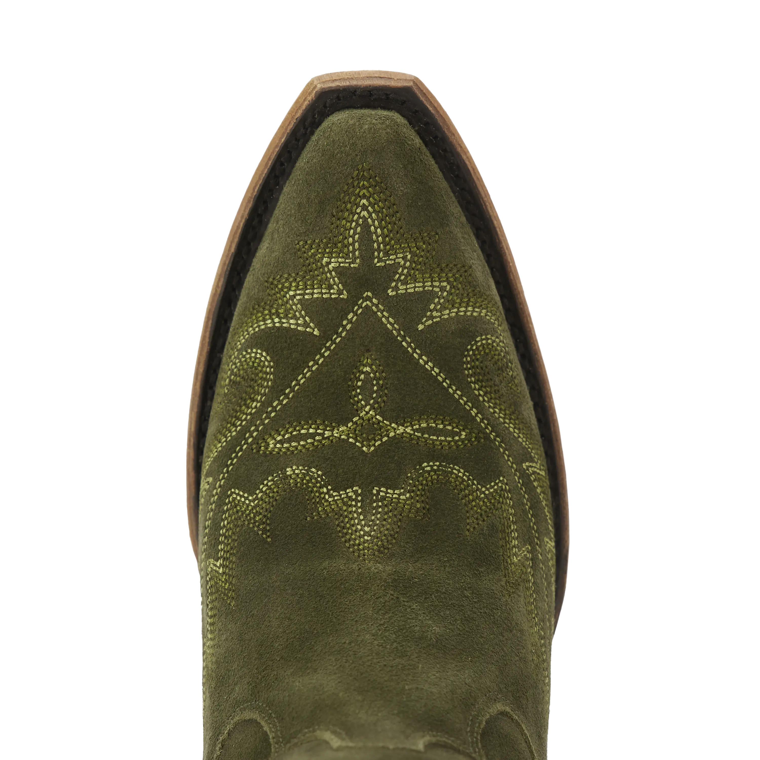 Lexington OTK Corset - Olive Suede Ladies Boot Western Fashion by Lane