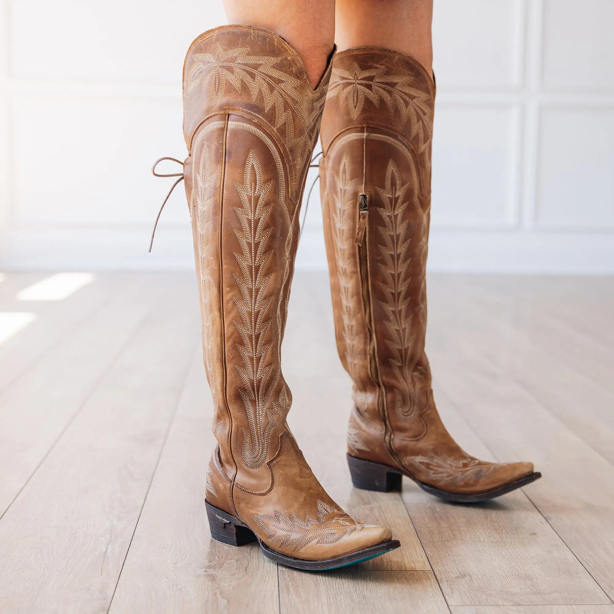 Lexington OTK Corset - Desert Clay Ladies Boot Western Fashion by Lane
