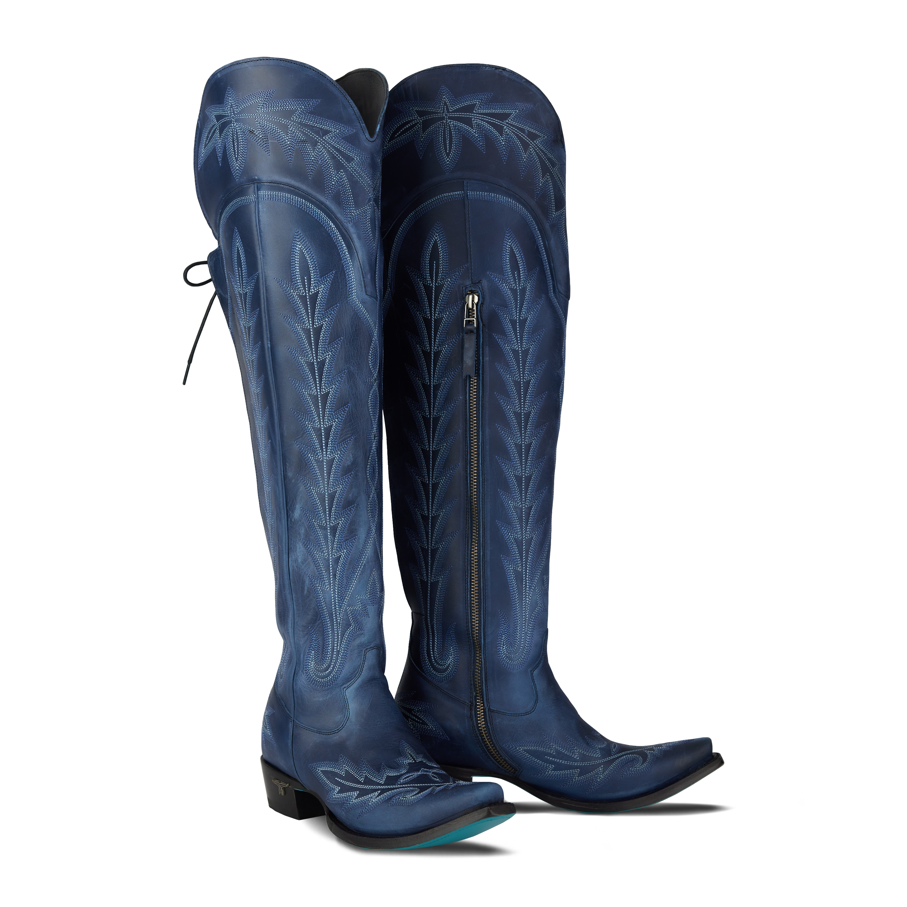 Lexington OTK Corset - Midnight Navy Ladies Boot Midnight Navy Western Fashion by Lane