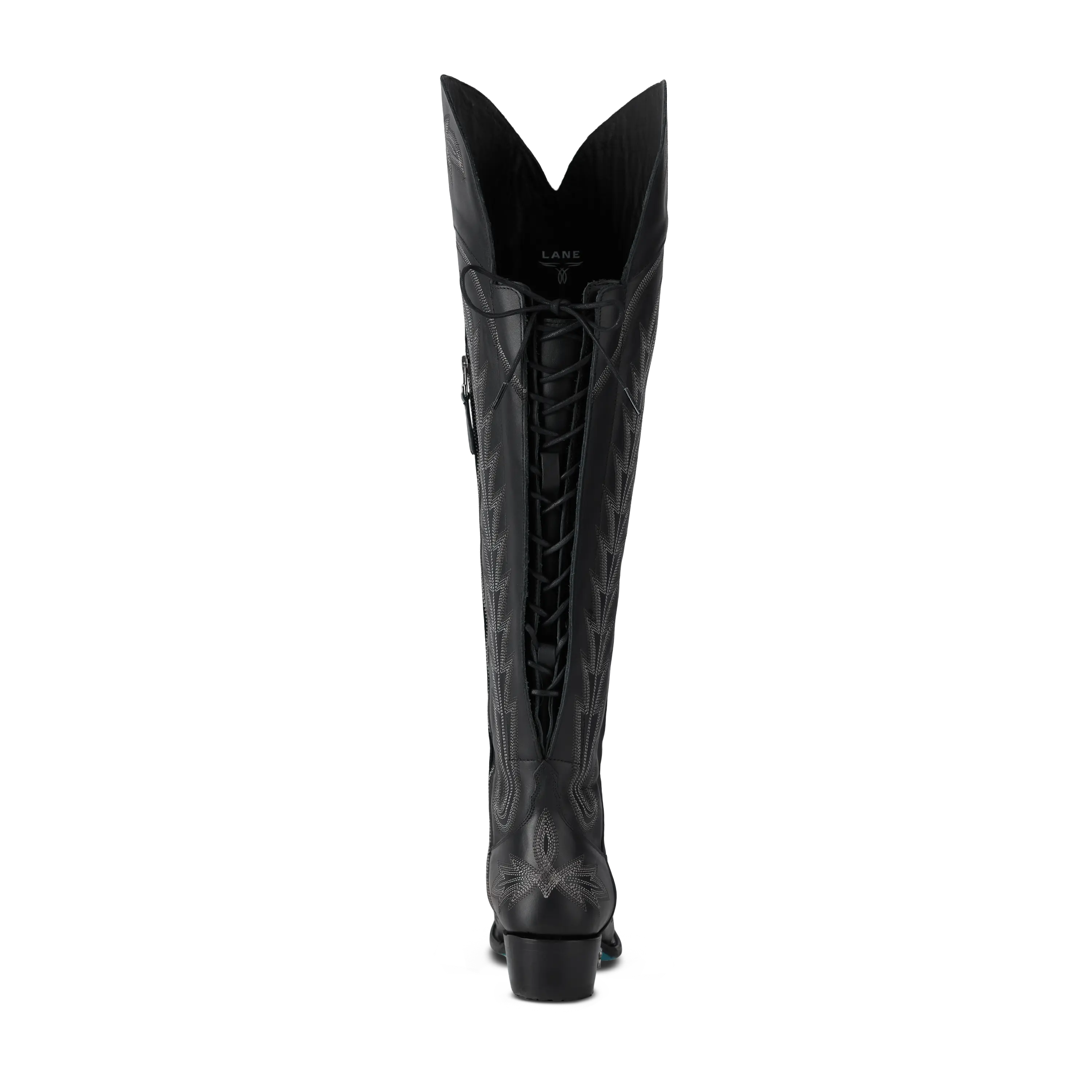 Lexington OTK Corset - Jet Black Ladies Boot Western Fashion by Lane