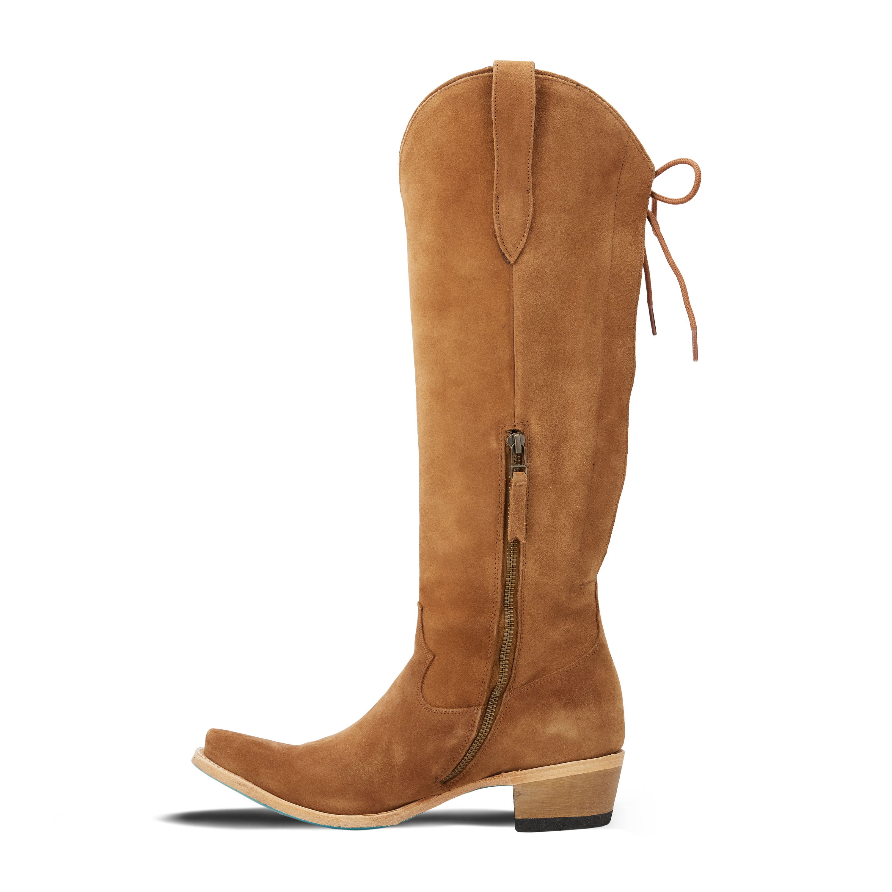 Olivia Jane Knee High Corset - Toffee Suede Ladies Boot Western Fashion by Lane