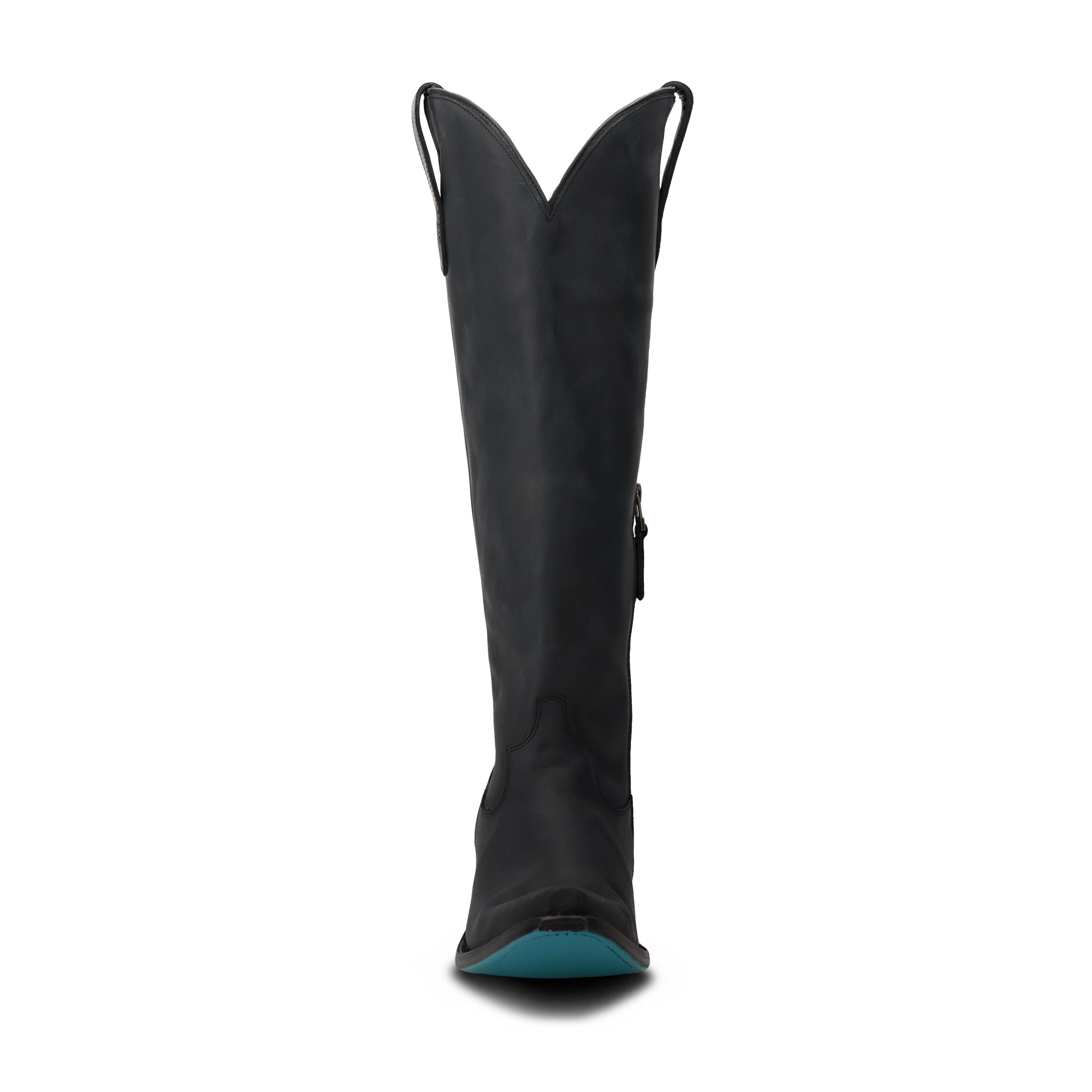 Olivia Jane Knee High Corset - Matte Black Ladies Boot Western Fashion by Lane