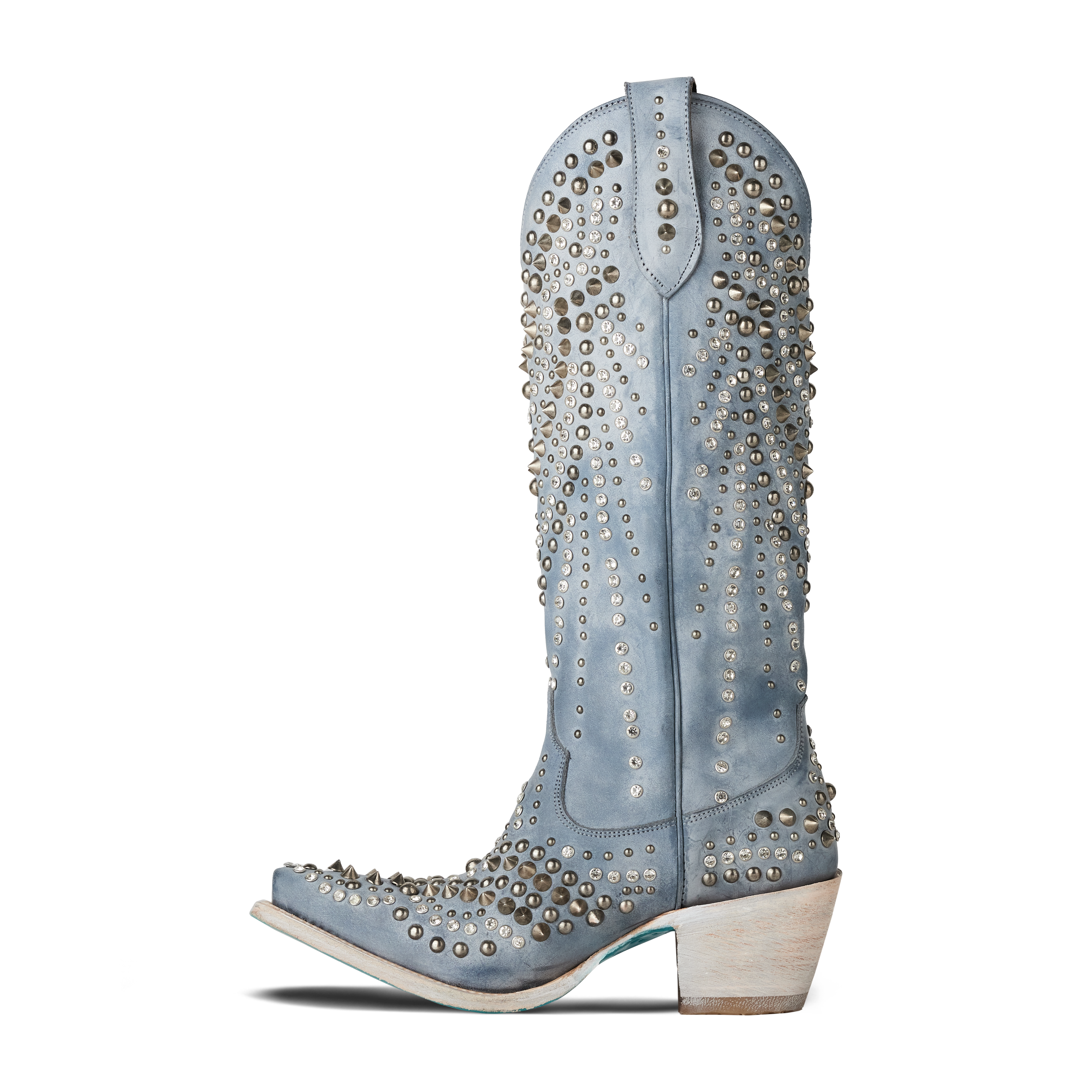 Dolly Boot - Washed Denim Ladies Boot Western Fashion by Lane