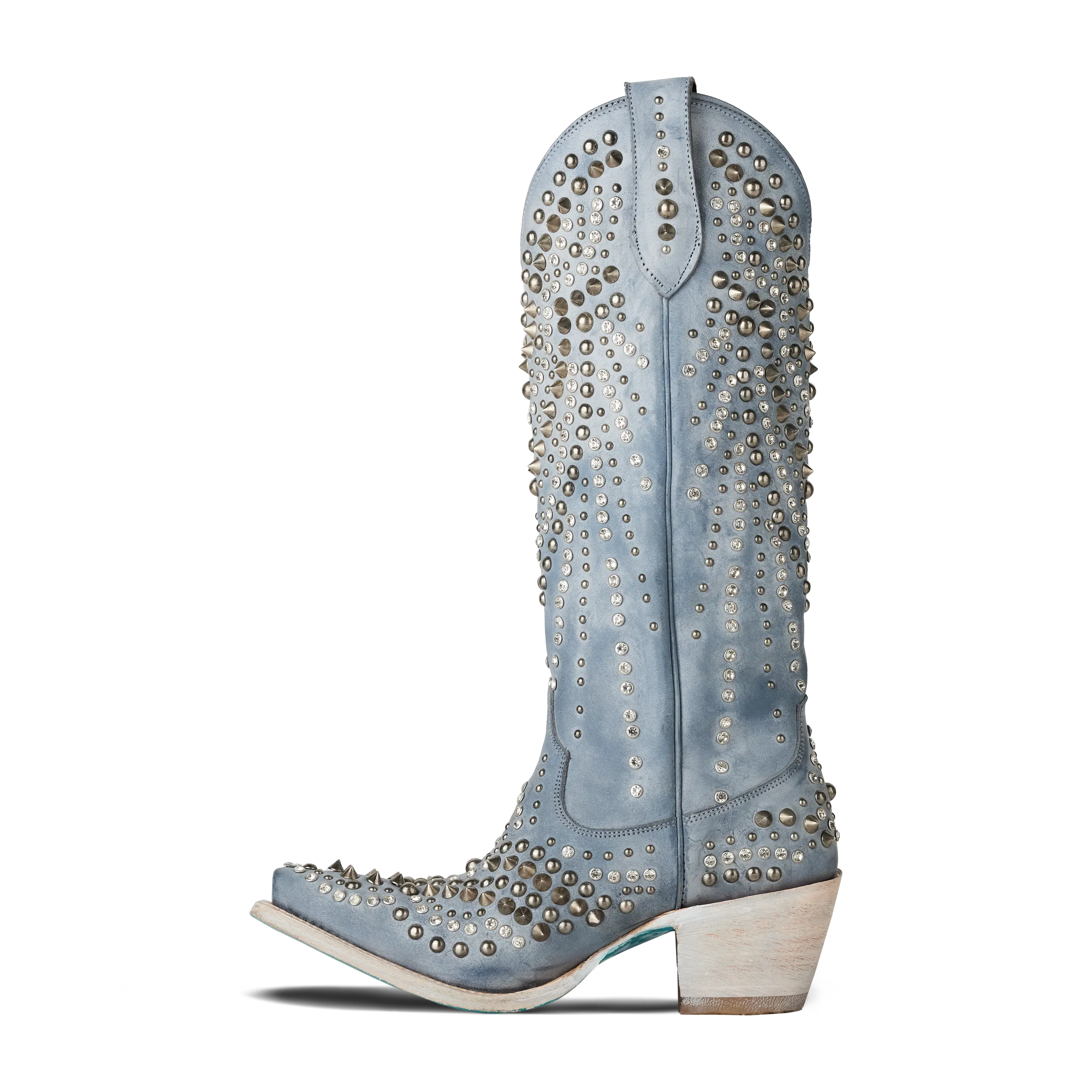 Dolly Boot - Washed Denim Ladies Boot Western Fashion by Lane