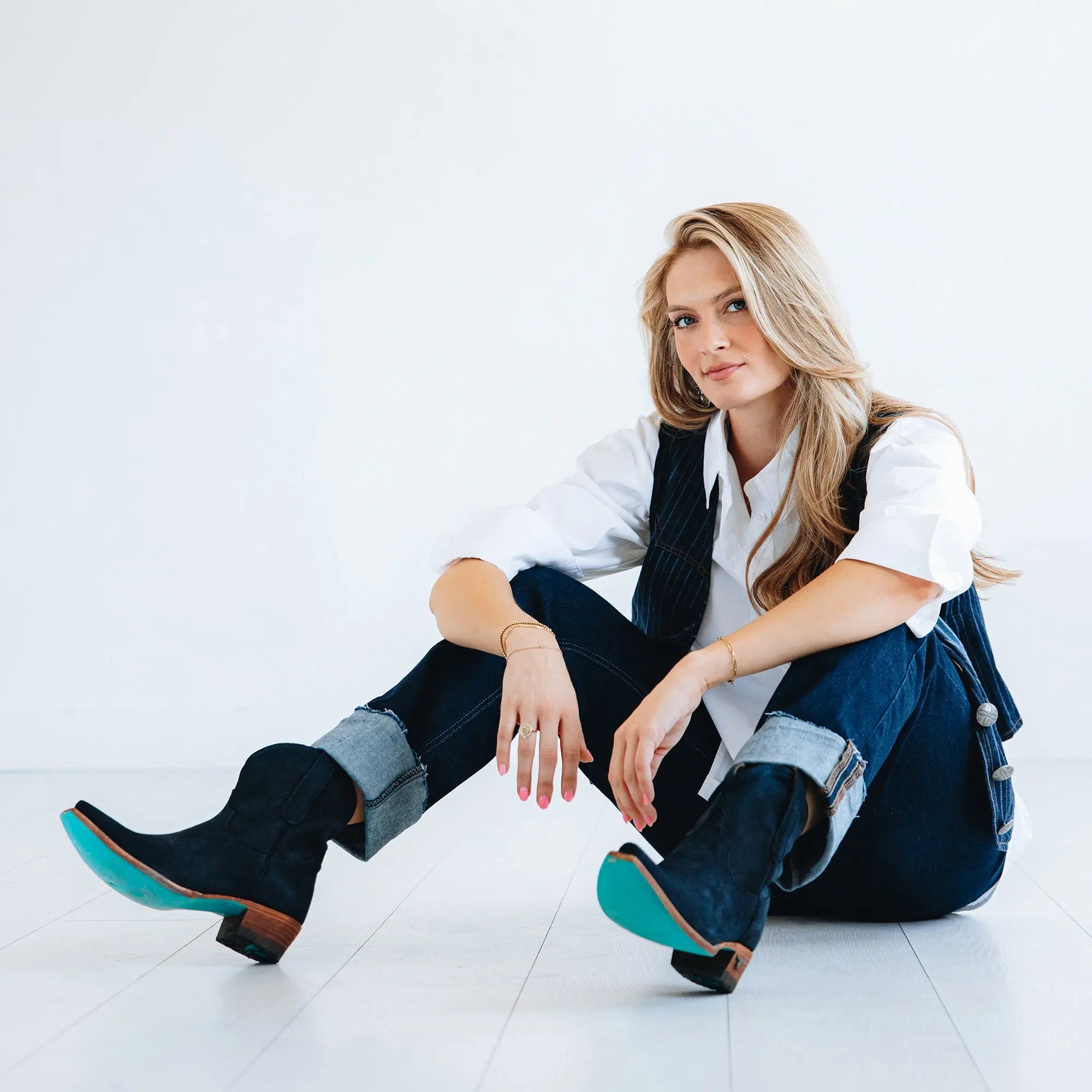 Emma Jane Bootie - Navy Suede Ladies Bootie Western Fashion by Lane