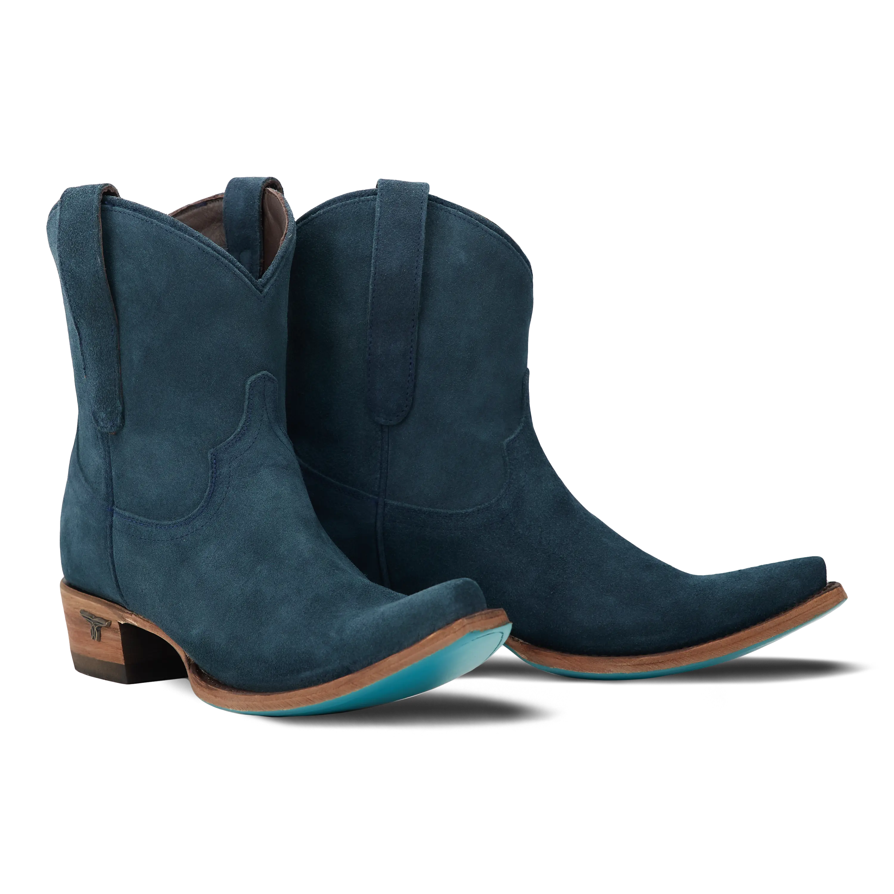 Emma Jane Bootie - Navy Suede Ladies Bootie Navy Suede Western Fashion by Lane