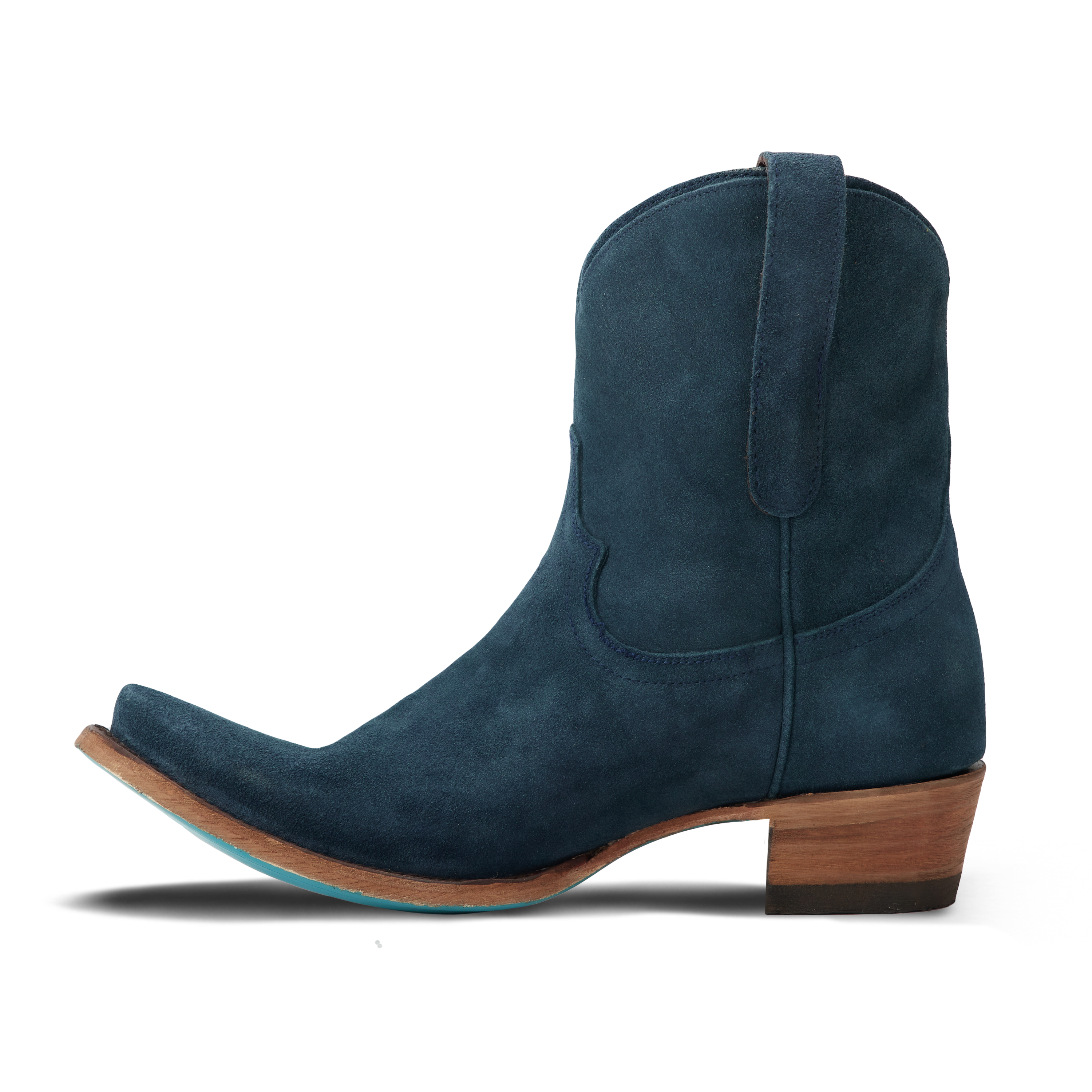 Emma Jane Bootie - Navy Suede Ladies Bootie Western Fashion by Lane