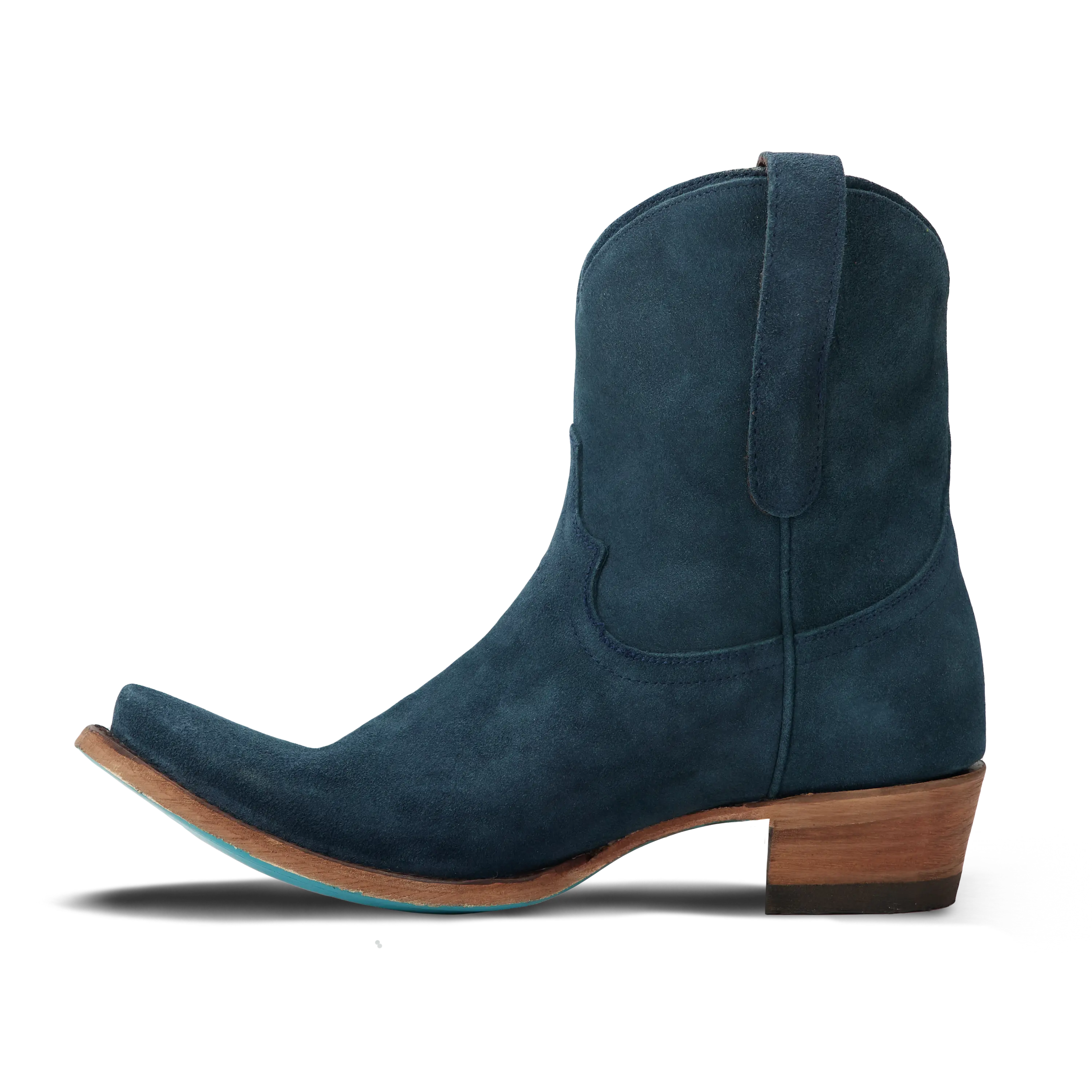 Emma Jane Bootie - Navy Suede Ladies Bootie Western Fashion by Lane