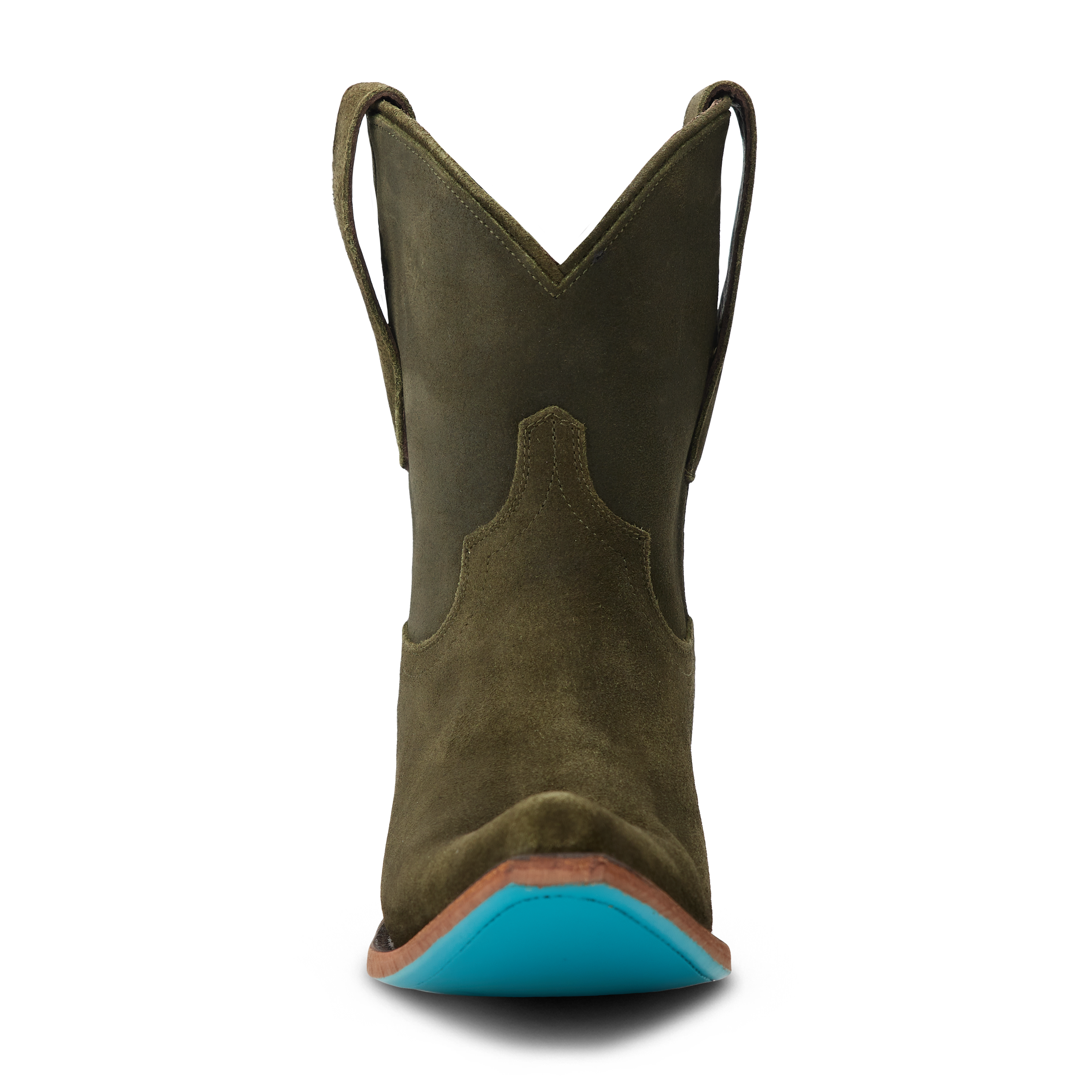 Emma Jane Bootie - Olive Suede Ladies Bootie Western Fashion by Lane